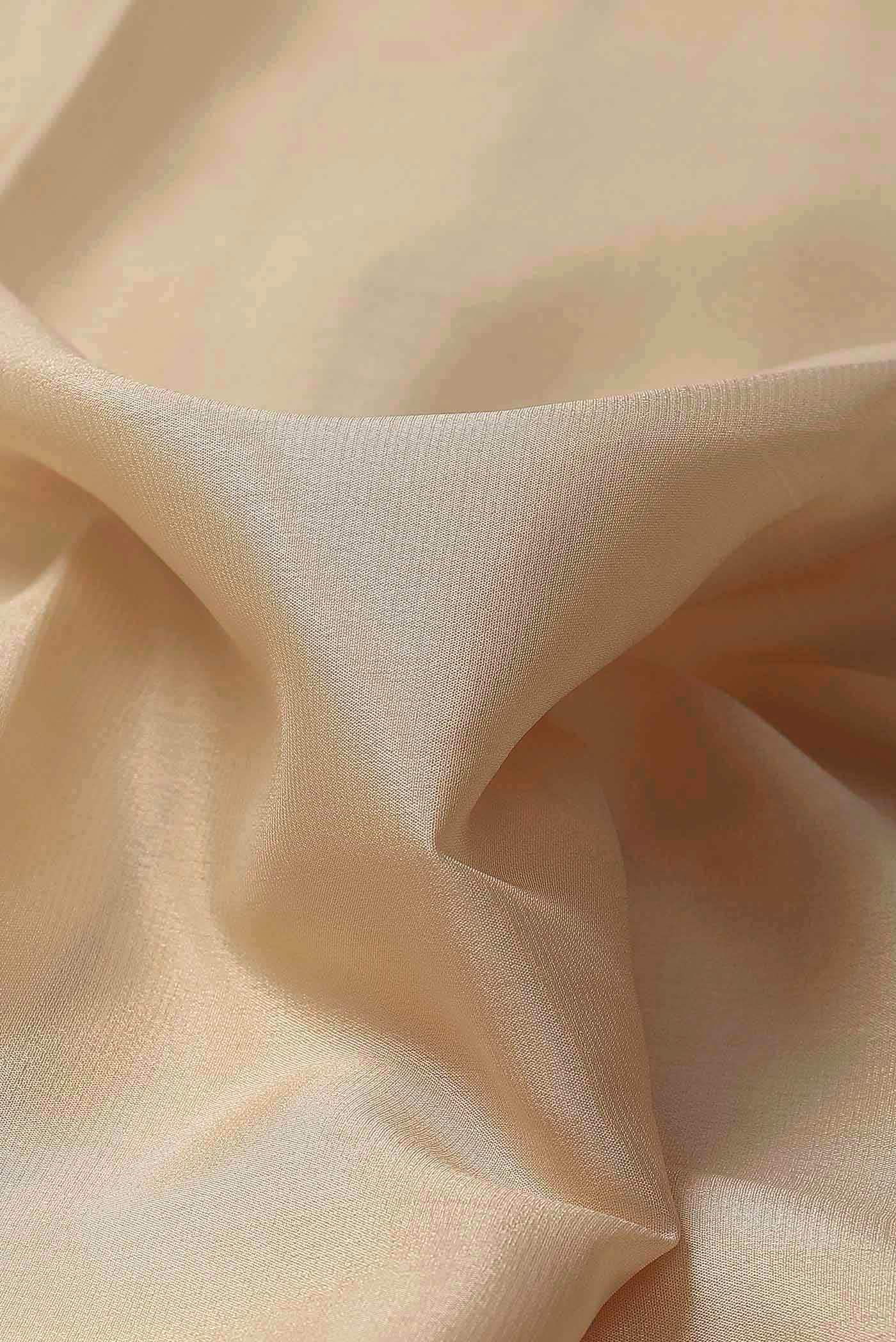 Cream Mysore Crepe Saree