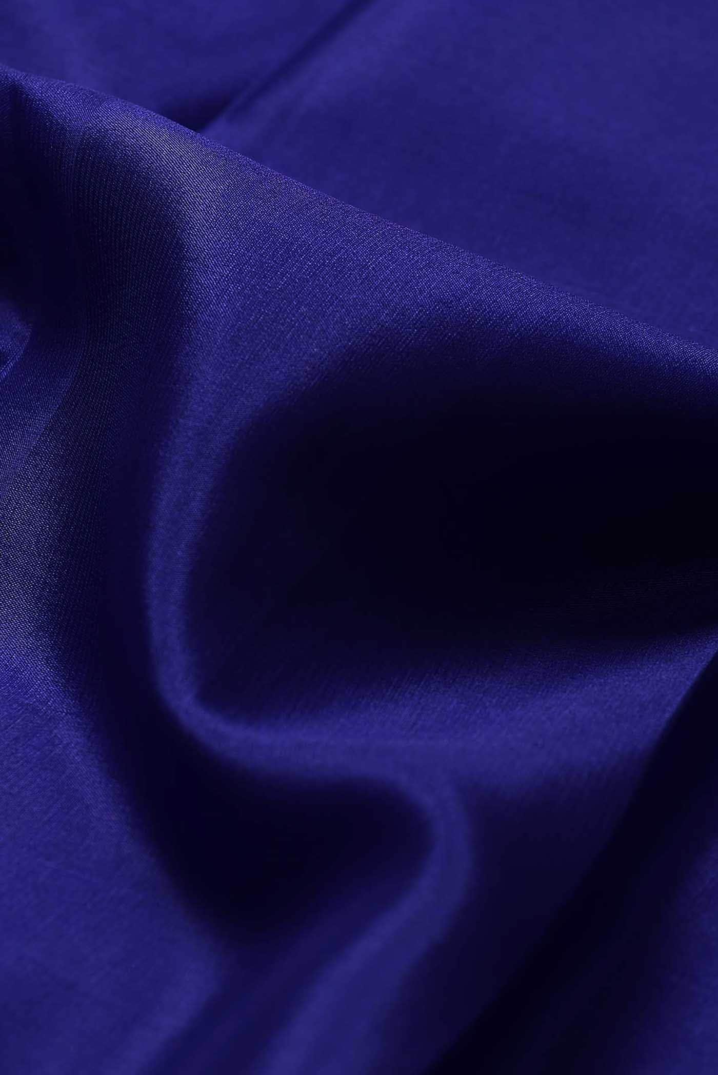 Royal Blue Mysore Crepe Saree