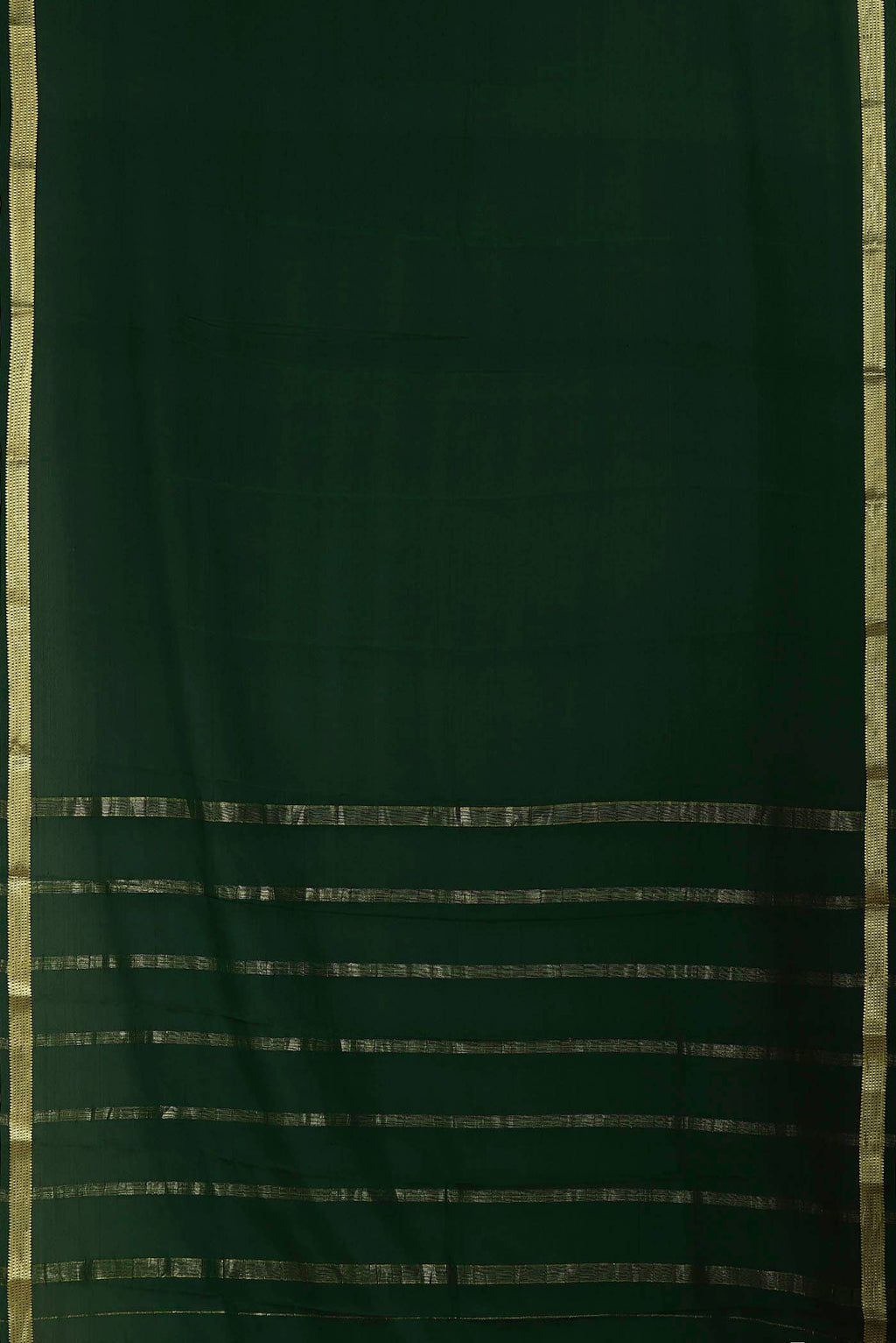 Green Mysore Crepe Saree