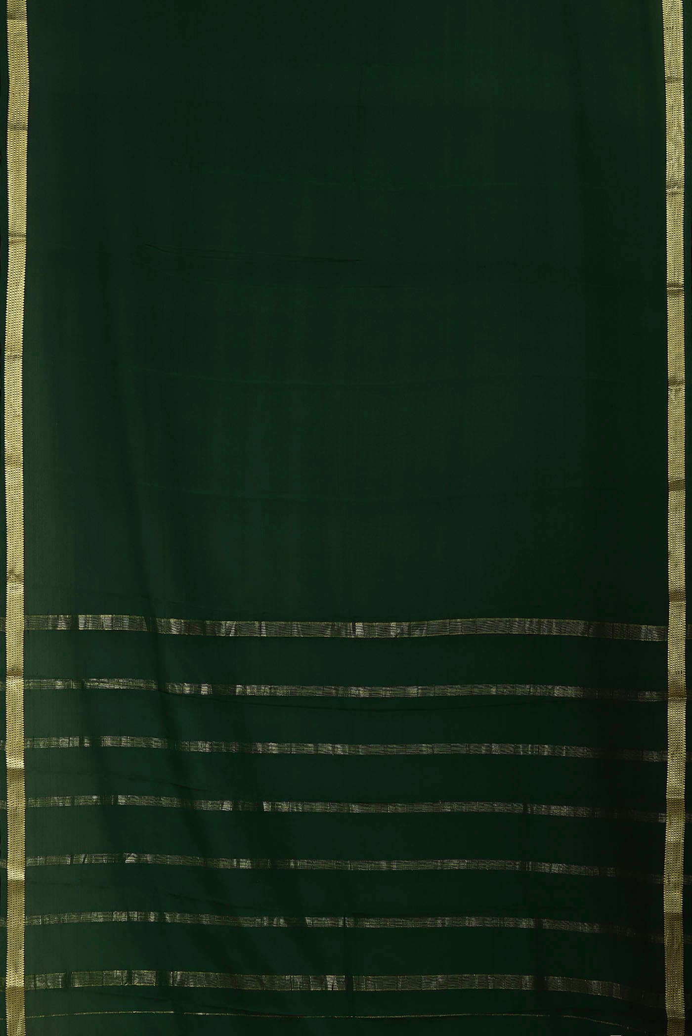 Green Mysore Crepe Saree