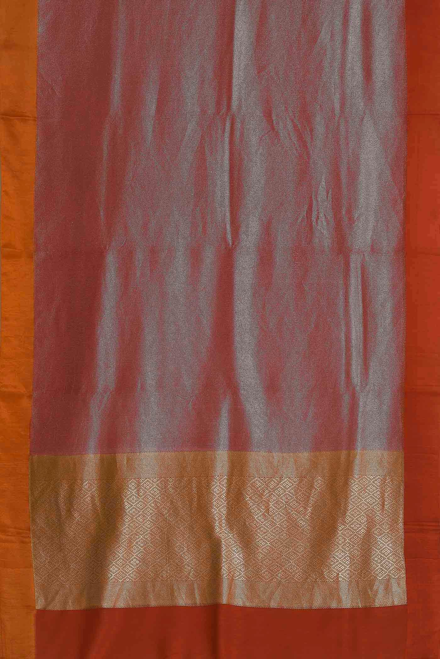 Purple Banarasi Tussar Georgette Saree