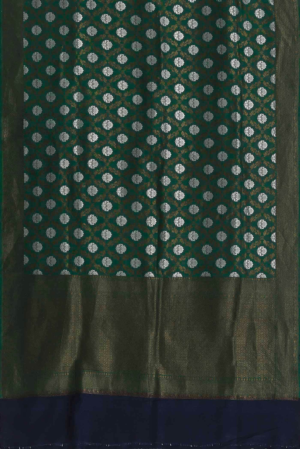Green Banarasi Tussar Georgette Saree