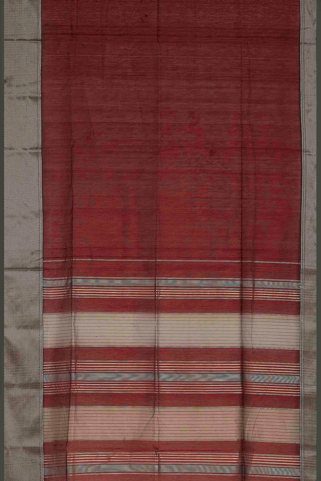 Brown Maheshwari Silk Cotton Saree