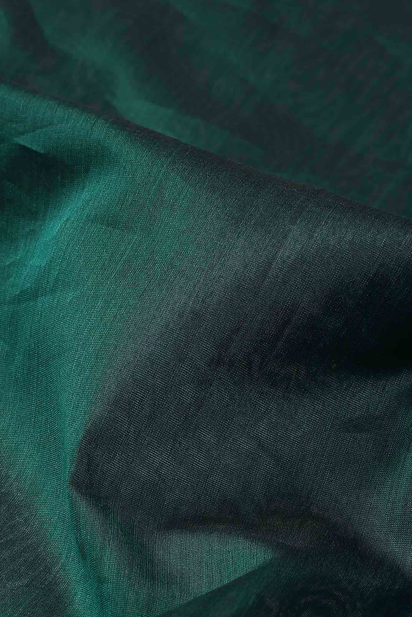 Teal Maheshwari Silk Cotton Saree
