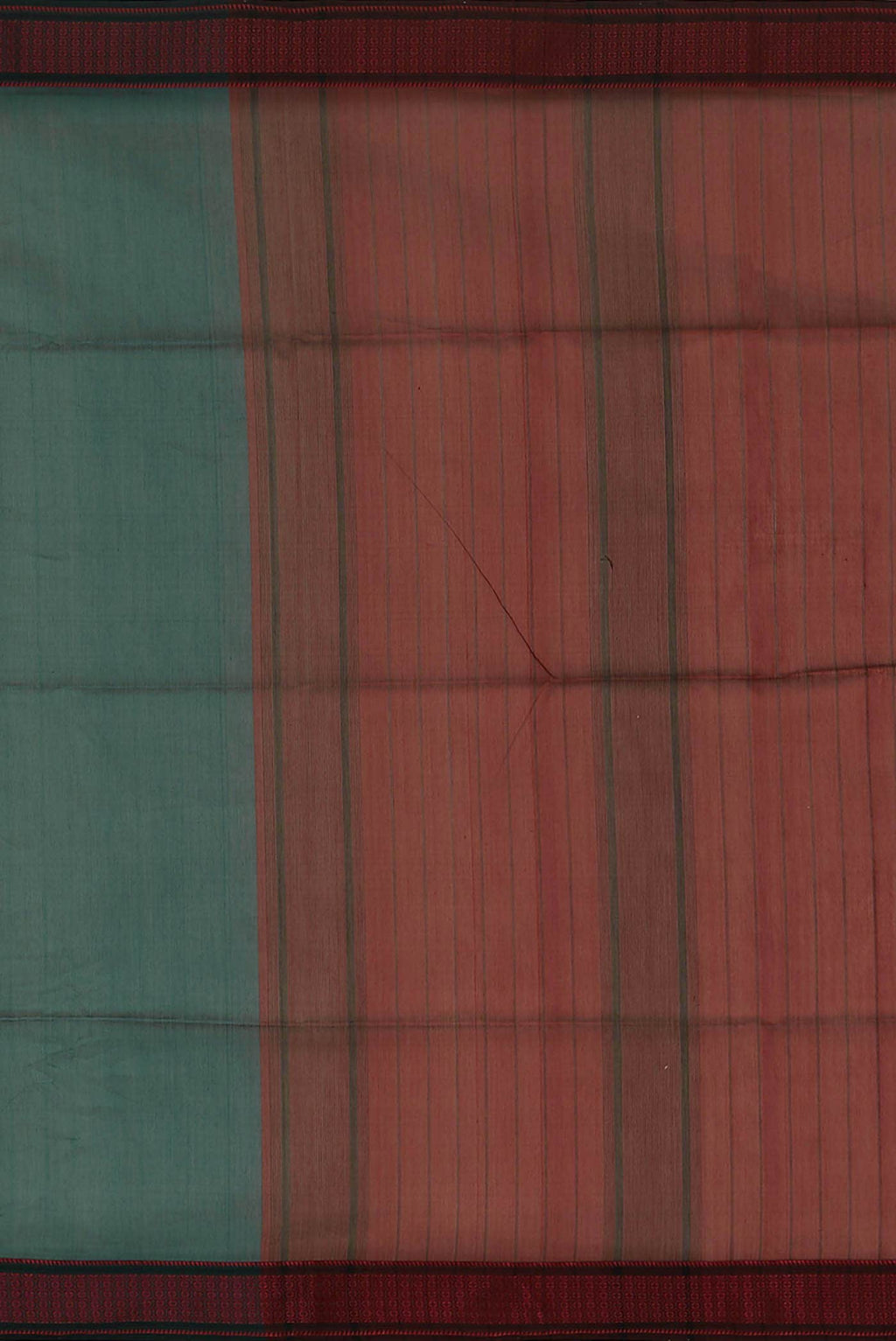 Teal Maheshwari Silk Cotton Saree