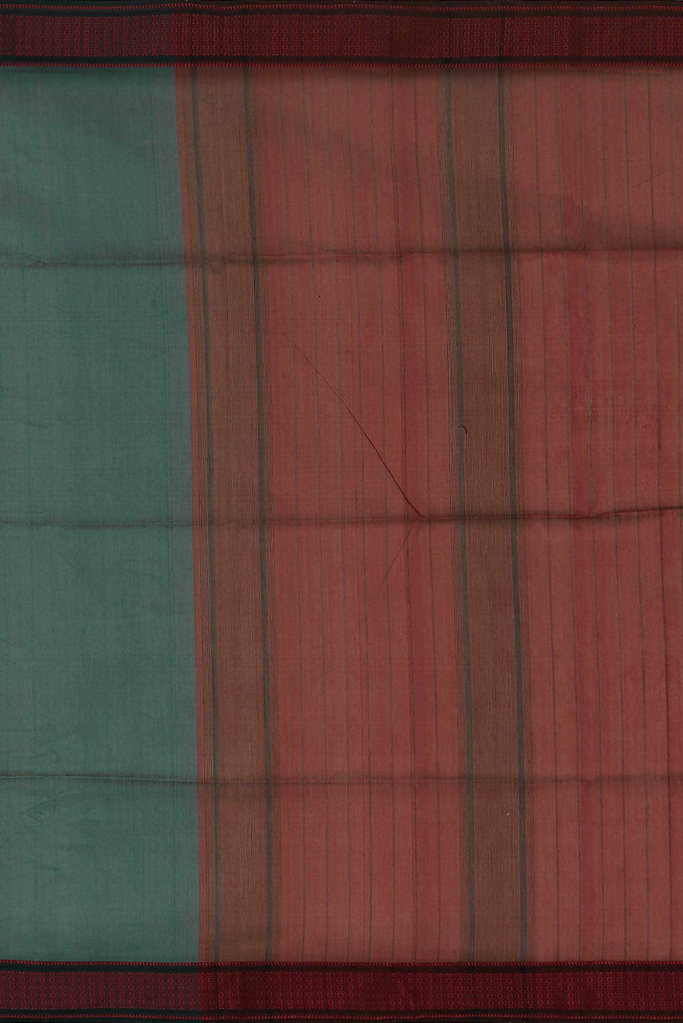 Teal Maheshwari Silk Cotton Saree