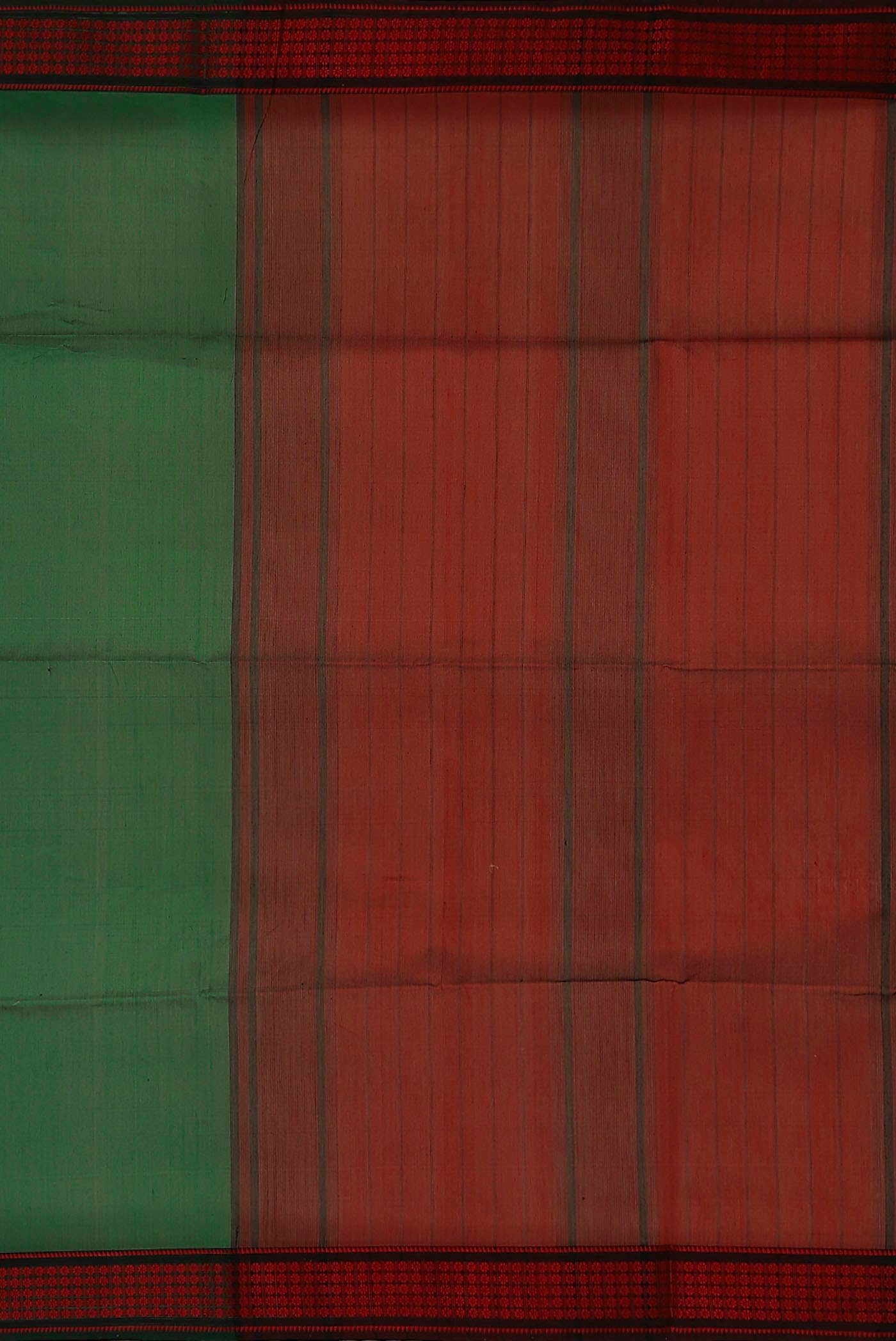 Green Maheshwari Silk Cotton Saree