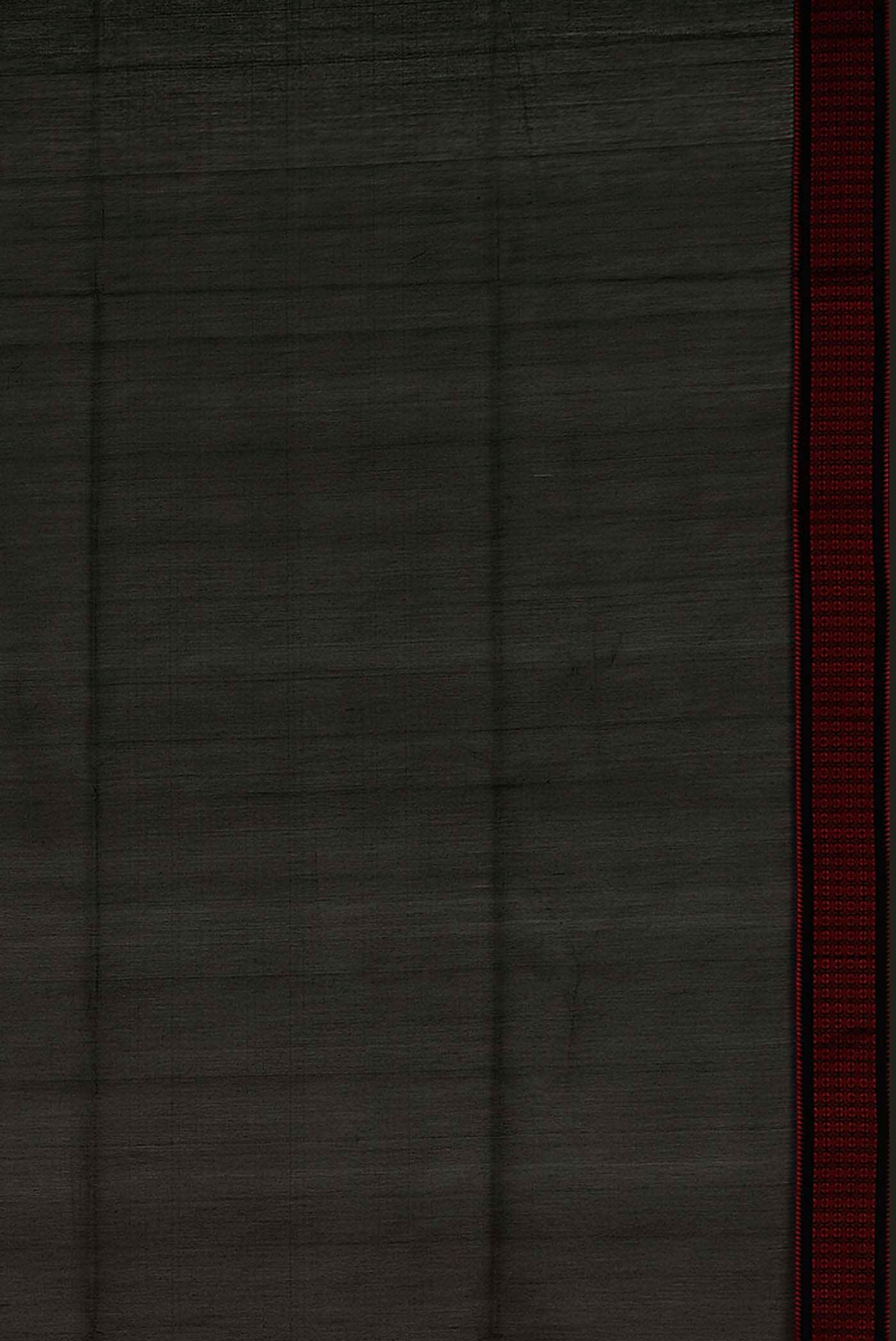 Black Maheshwari Silk Cotton Saree