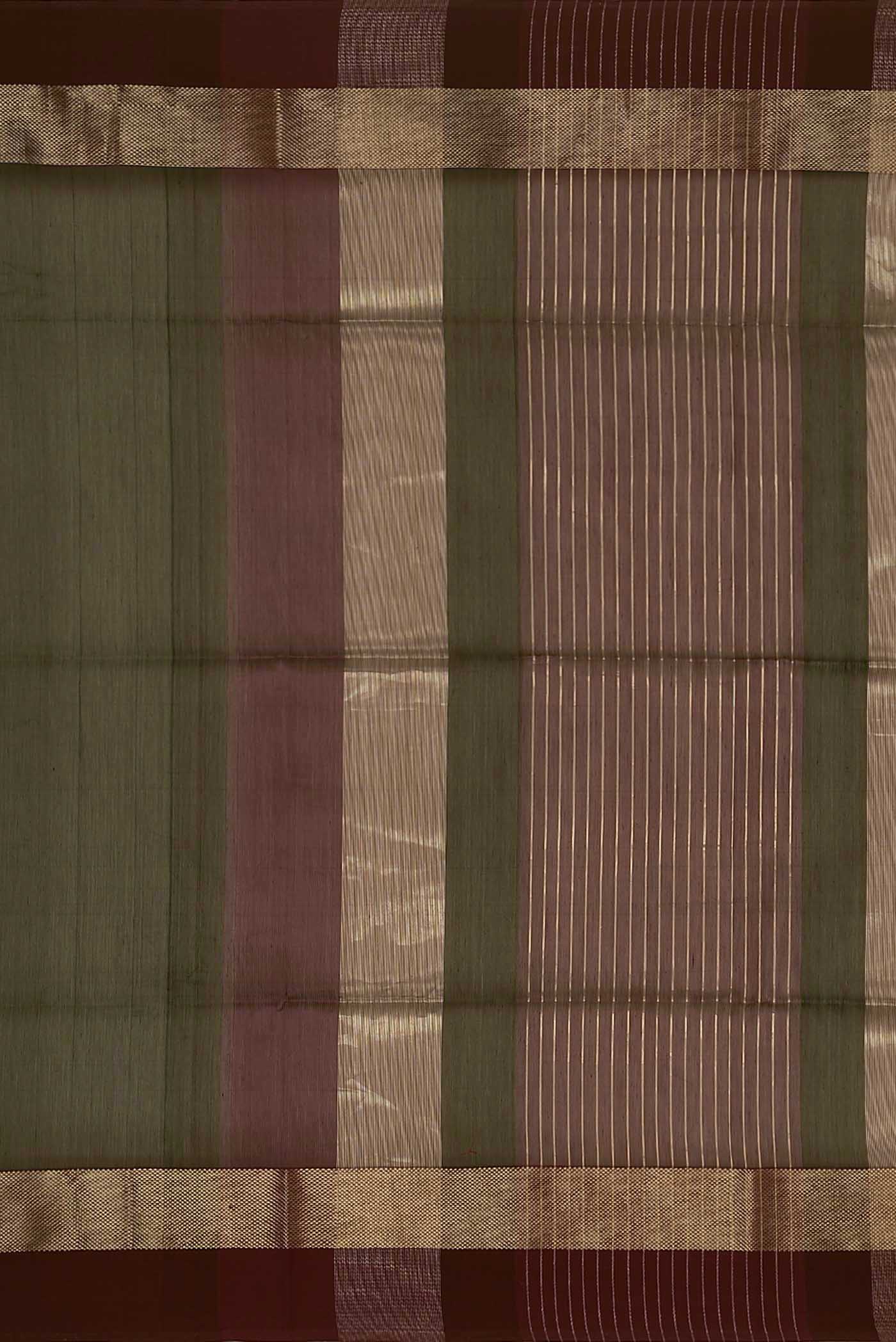 Black Maheshwari Silk Cotton Saree