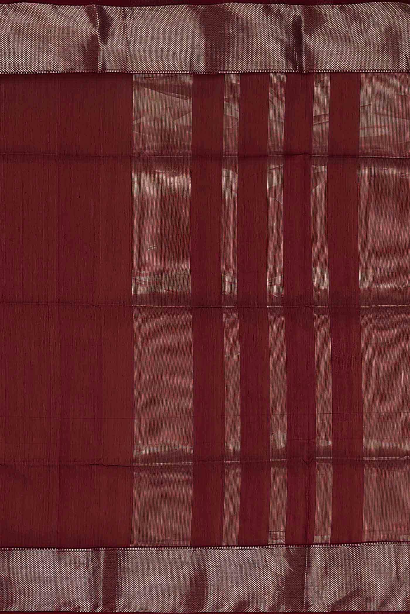Red Maheshwari Silk Cotton Saree