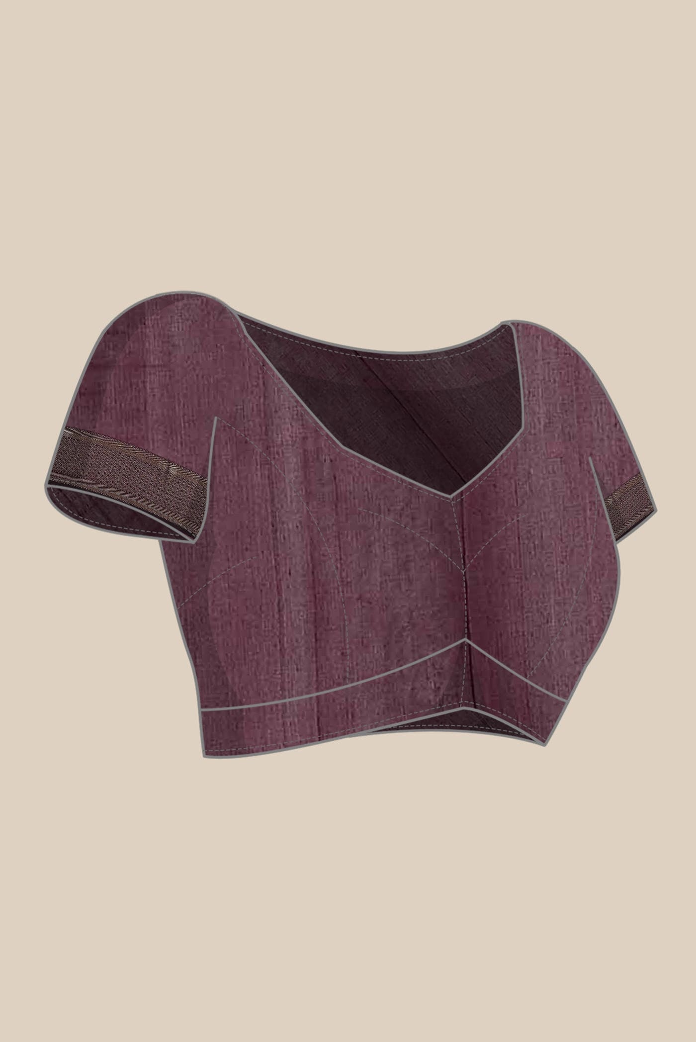 Maroon Maheshwari Silk Cotton Saree