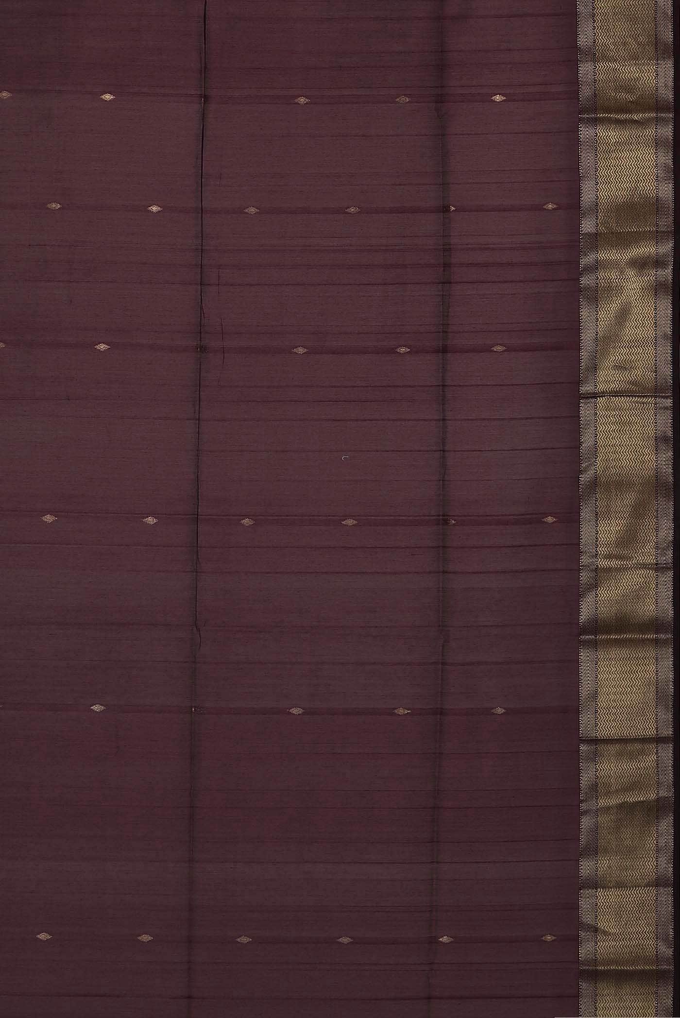 Maroon Maheshwari Silk Cotton Saree