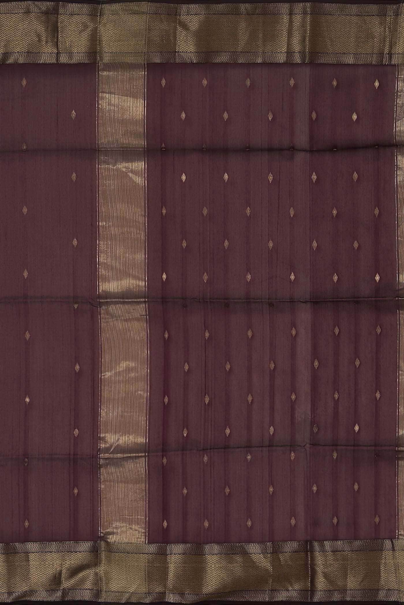 Maroon Maheshwari Silk Cotton Saree