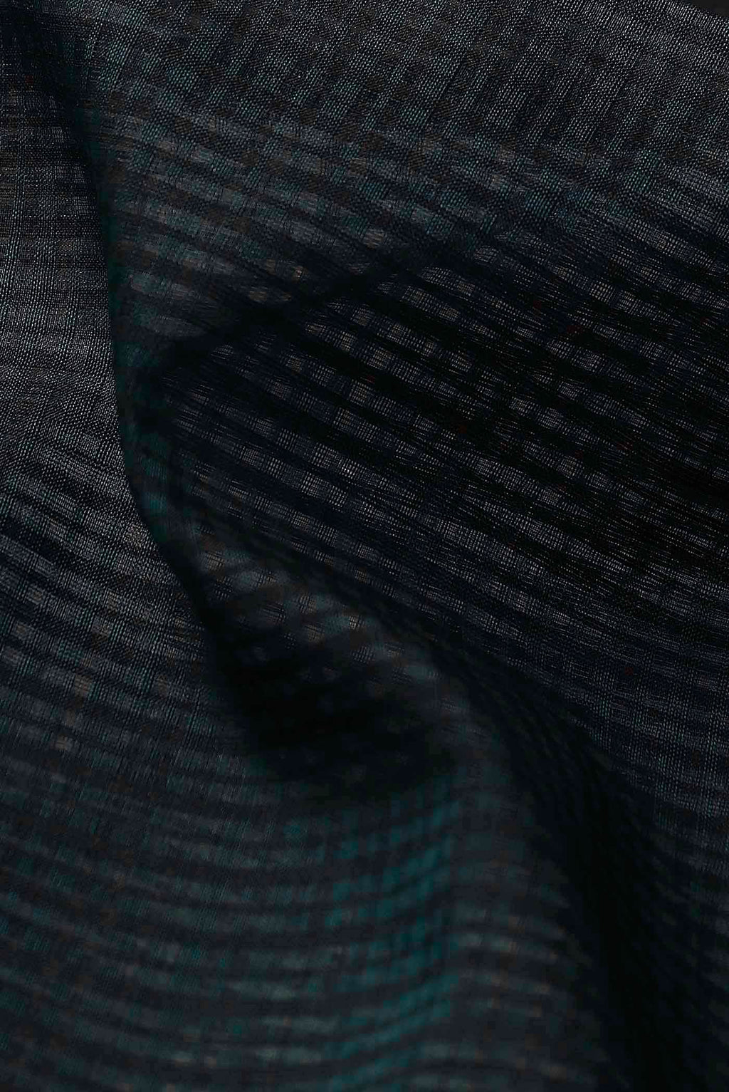 Black Maheshwari Silk Cotton Saree