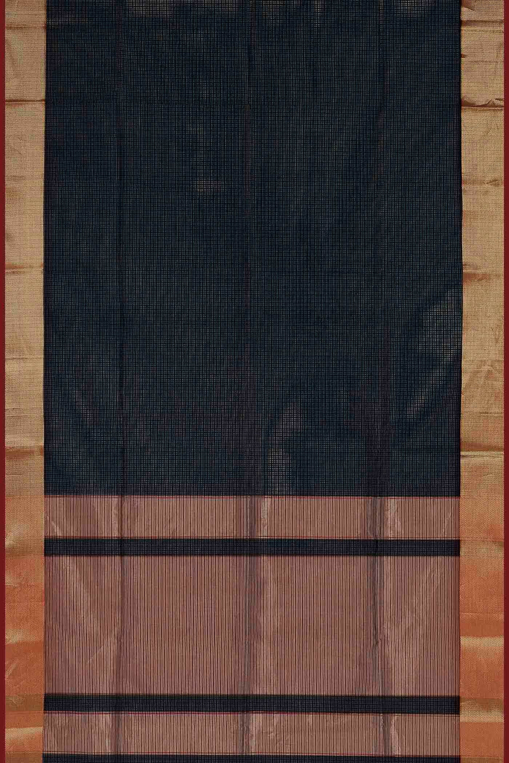 Black Maheshwari Silk Cotton Saree