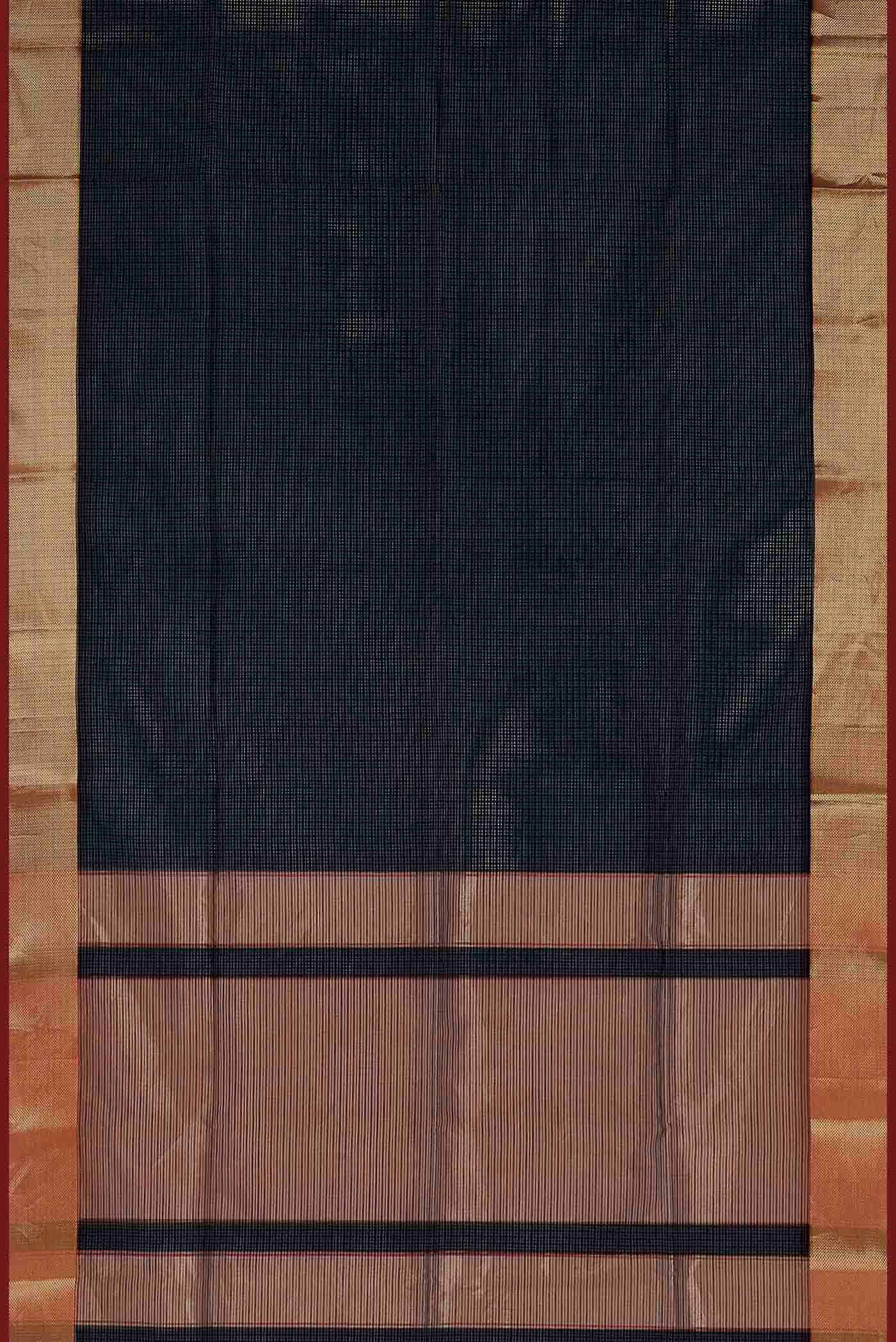 Black Maheshwari Silk Cotton Saree