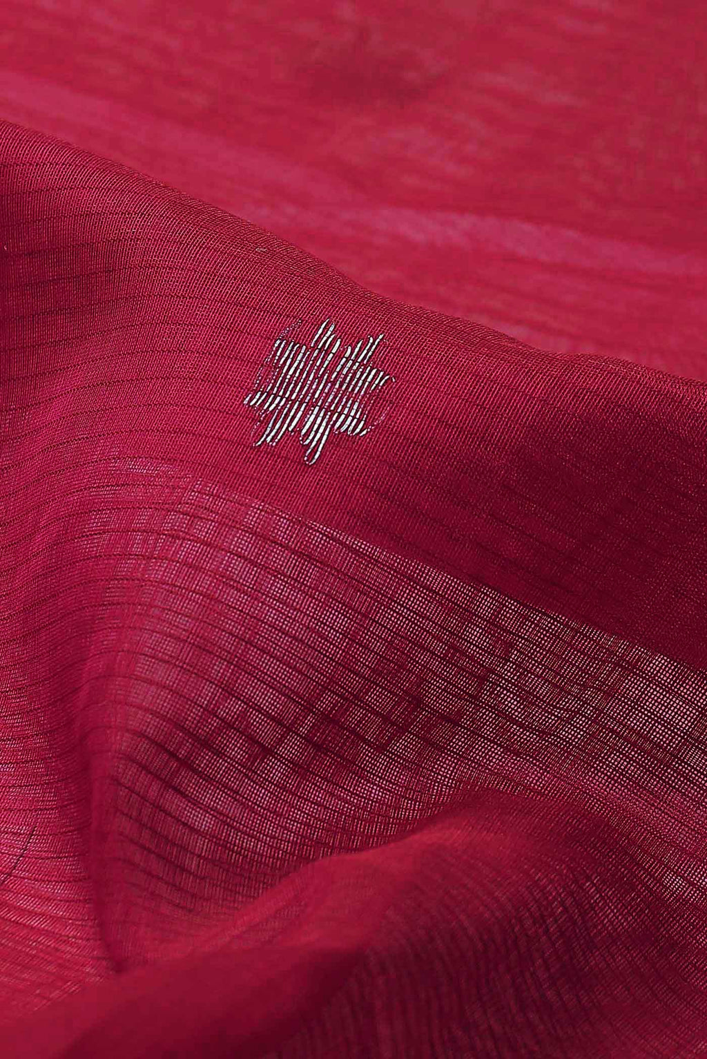 Red Maheshwari Silk Cotton Saree