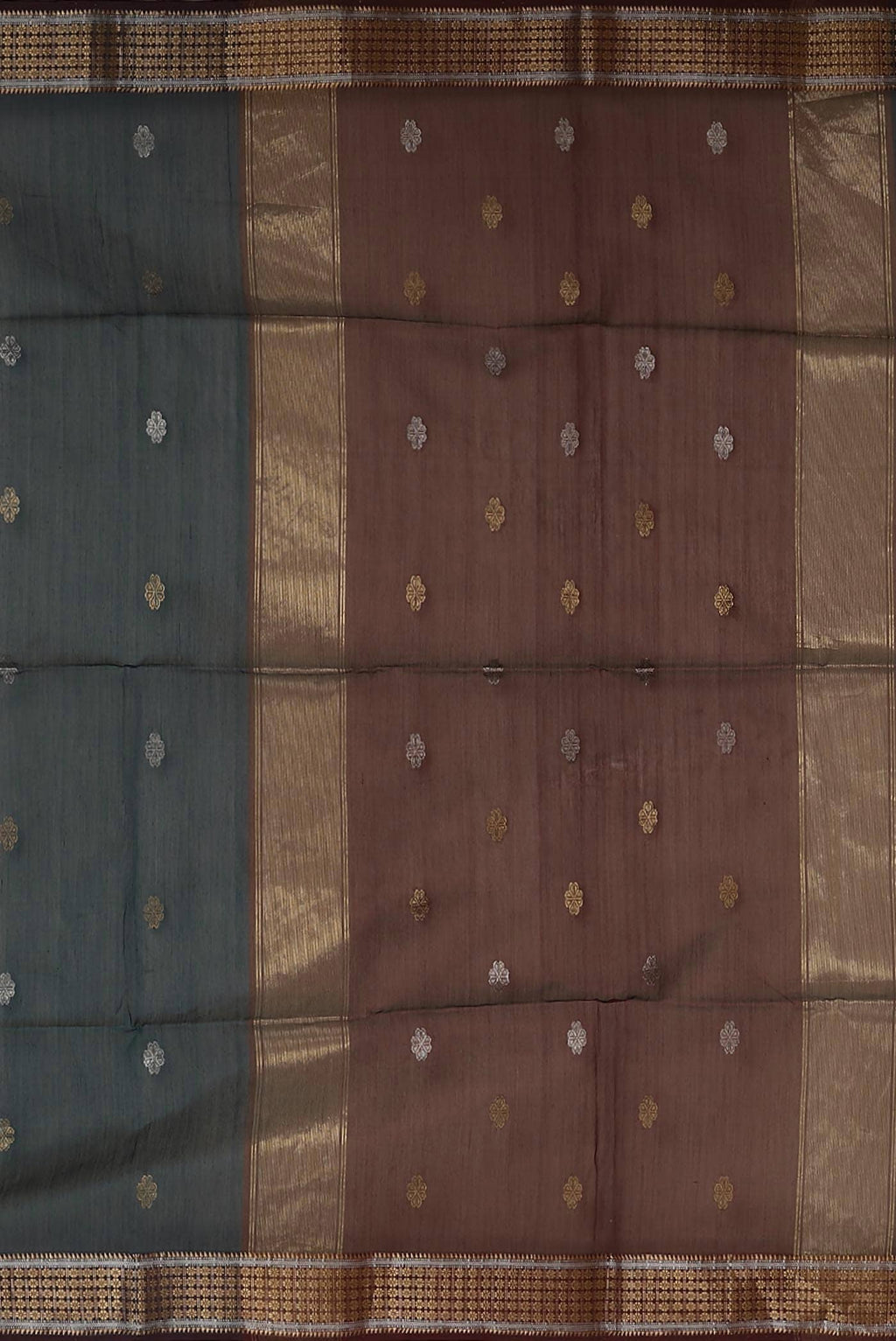 Blue Maheshwari Silk Cotton Saree