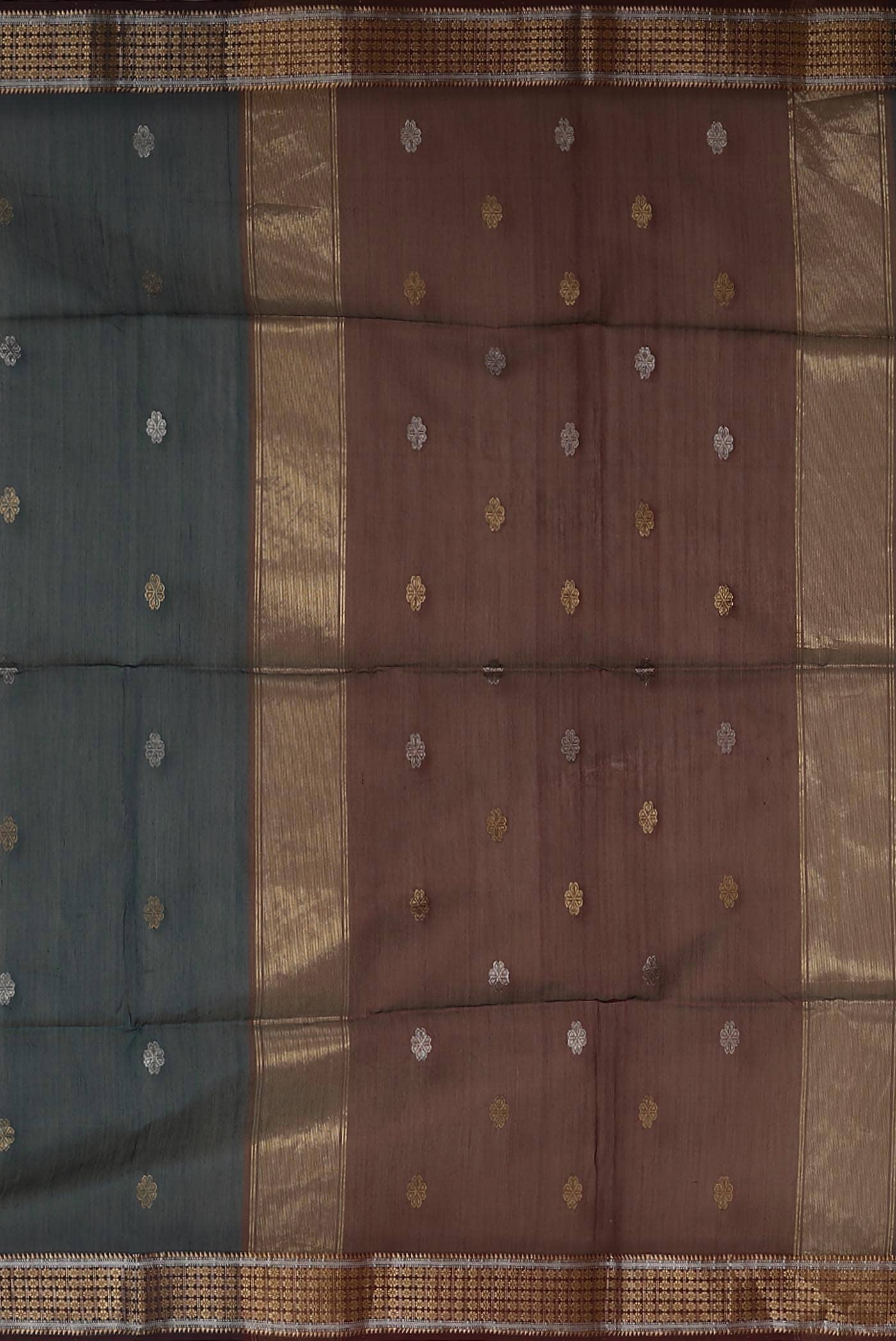 Blue Maheshwari Silk Cotton Saree