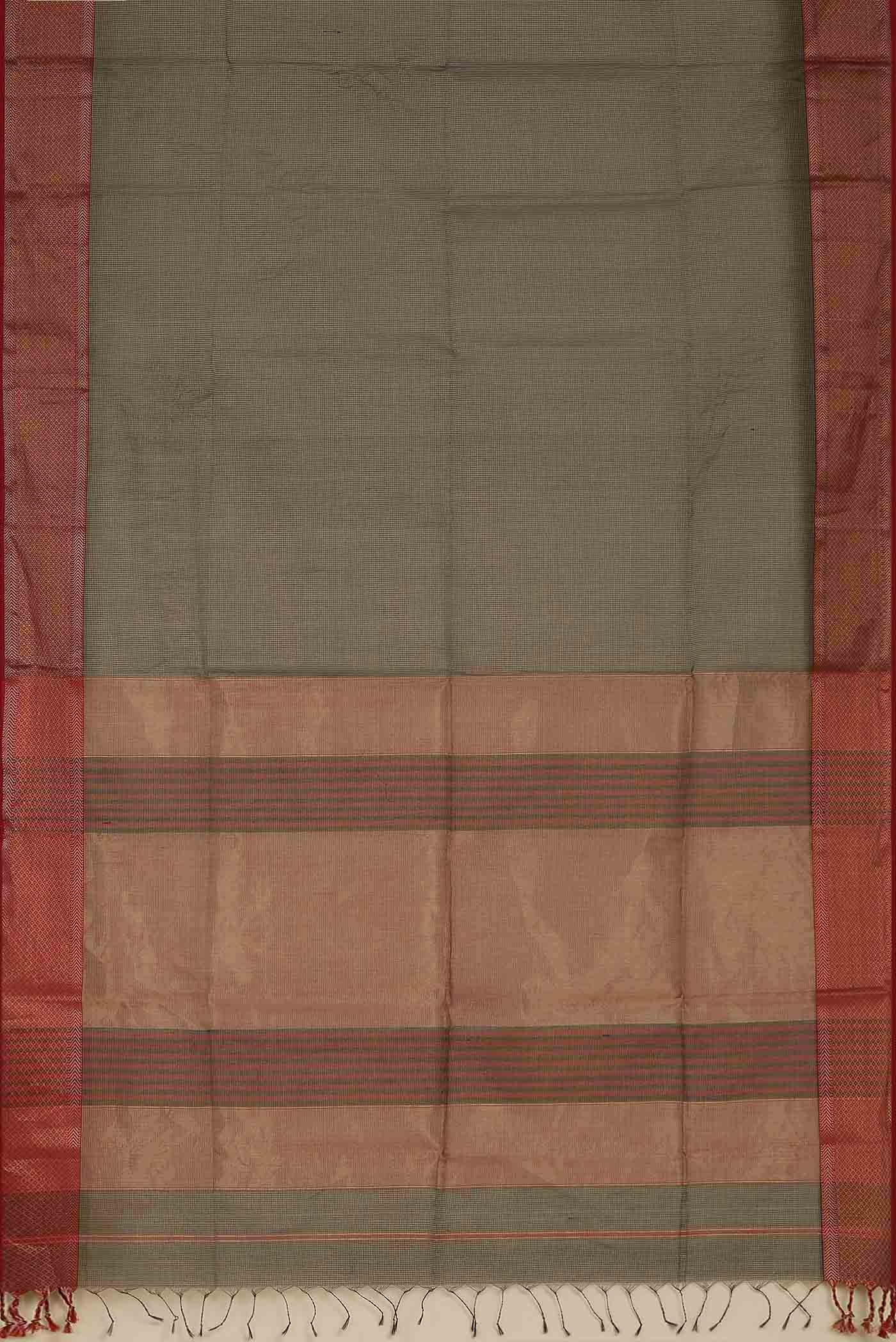 Black Maheshwari Silk Cotton Saree