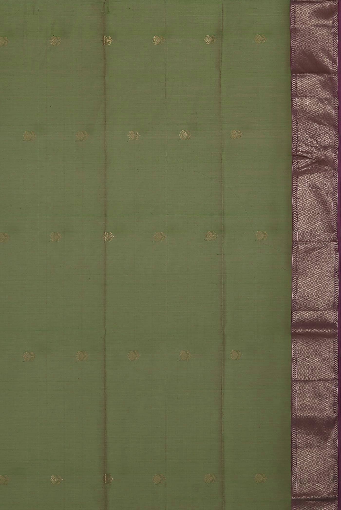 Green Maheshwari Silk Cotton Saree