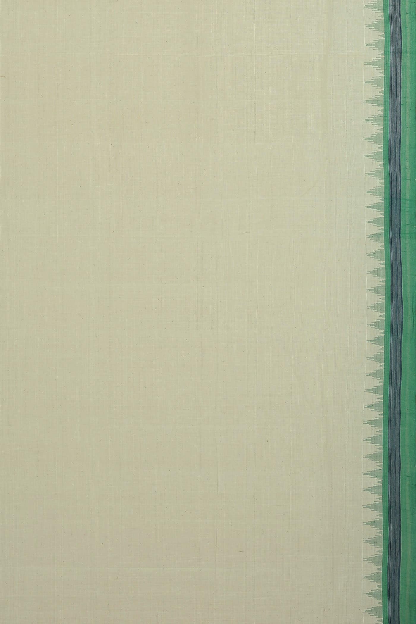 Cream Mangalagiri Cotton Saree