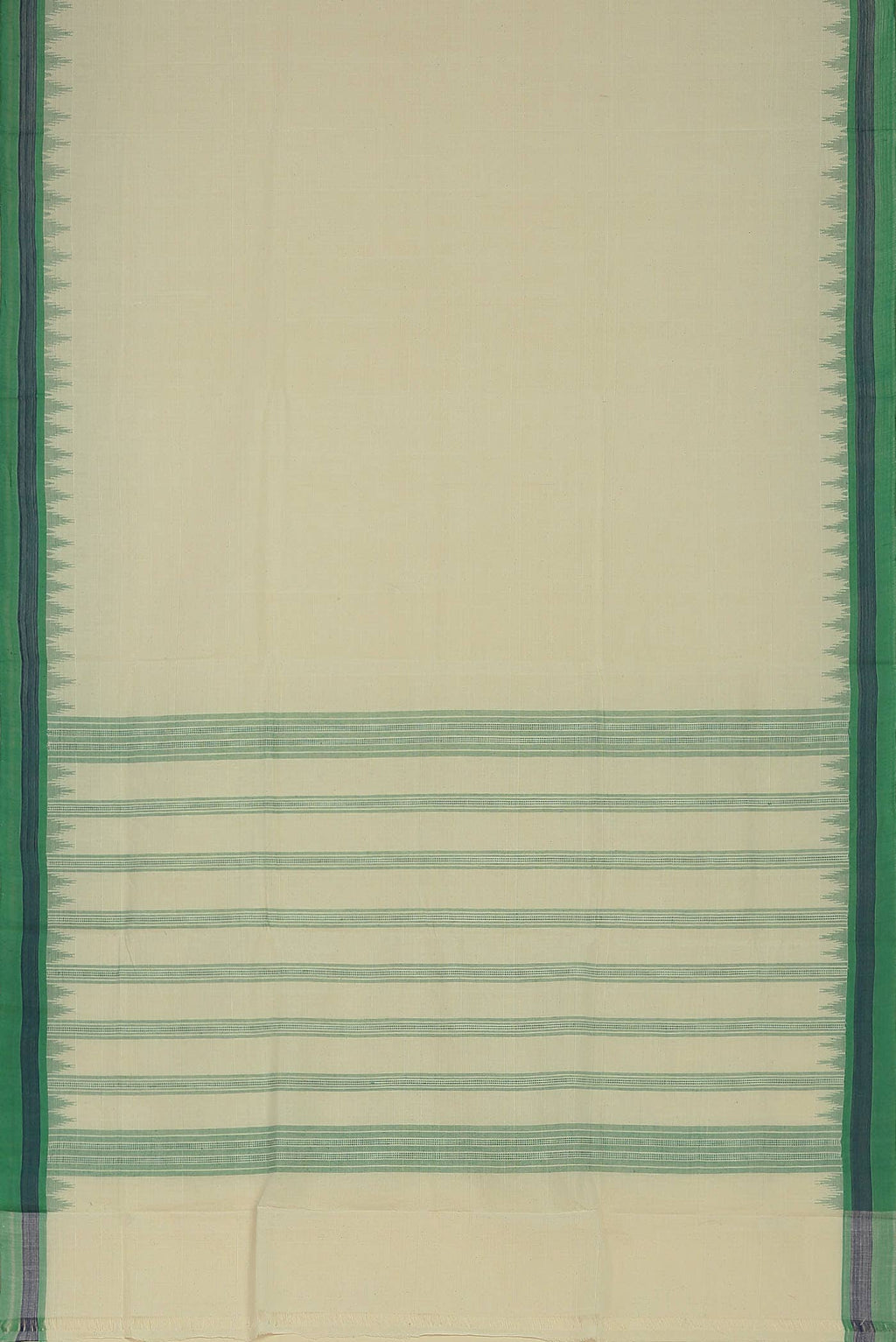 Cream Mangalagiri Cotton Saree