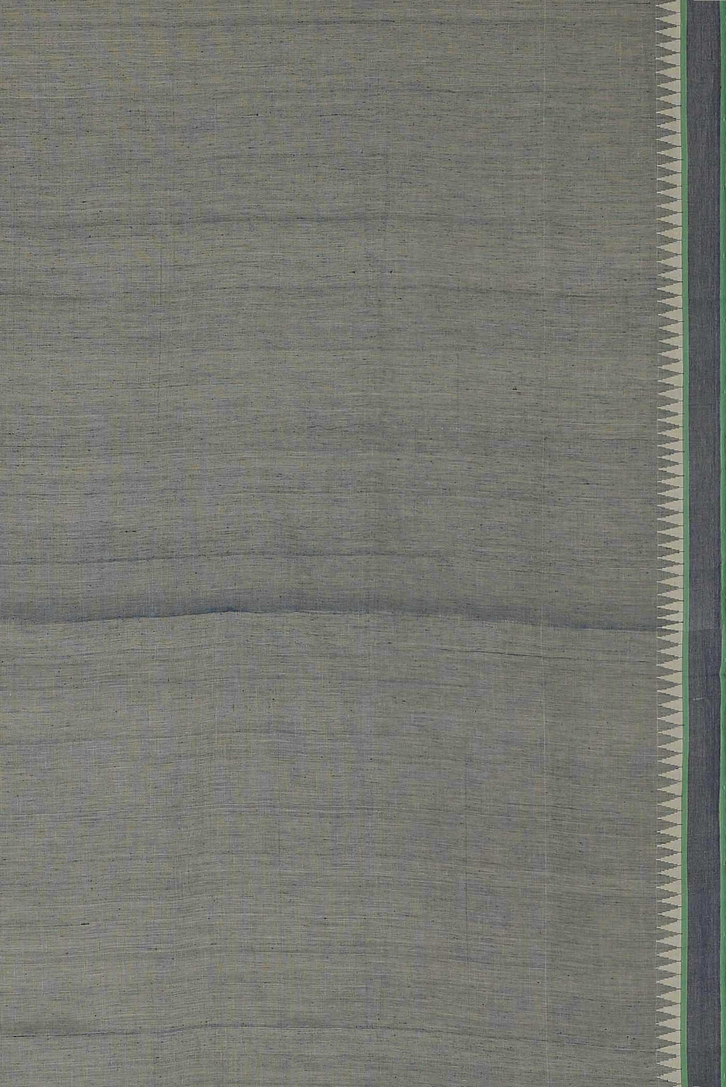 Blue Grey Mangalagiri Cotton Saree