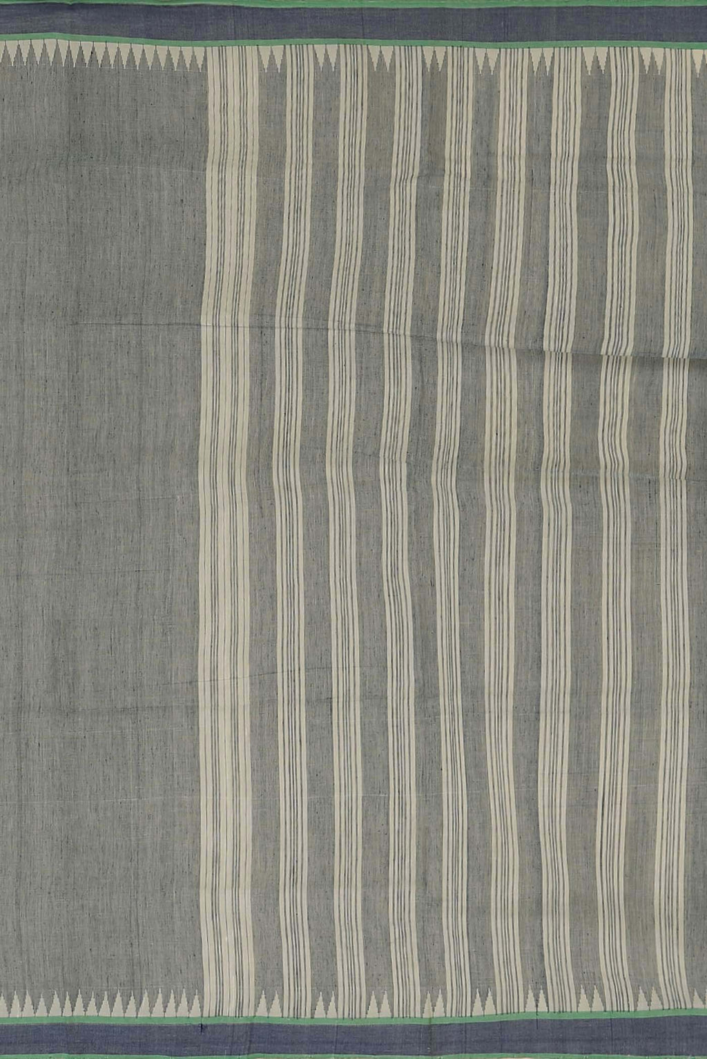 Blue Grey Mangalagiri Cotton Saree