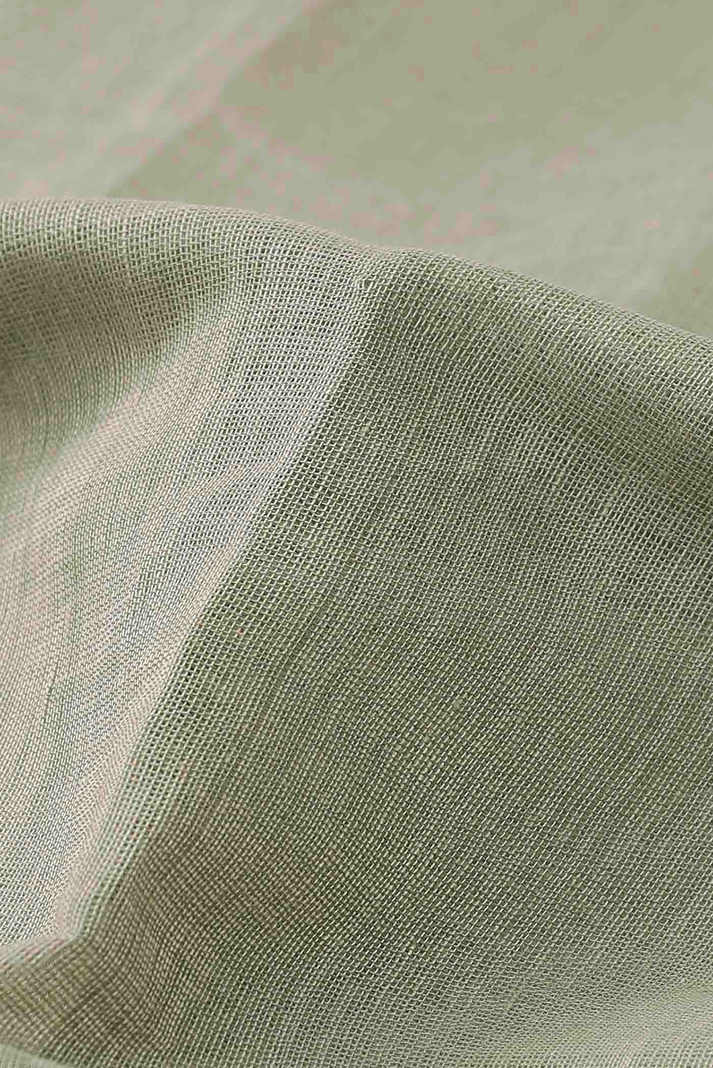 Sage Green Mangalagiri Cotton Saree