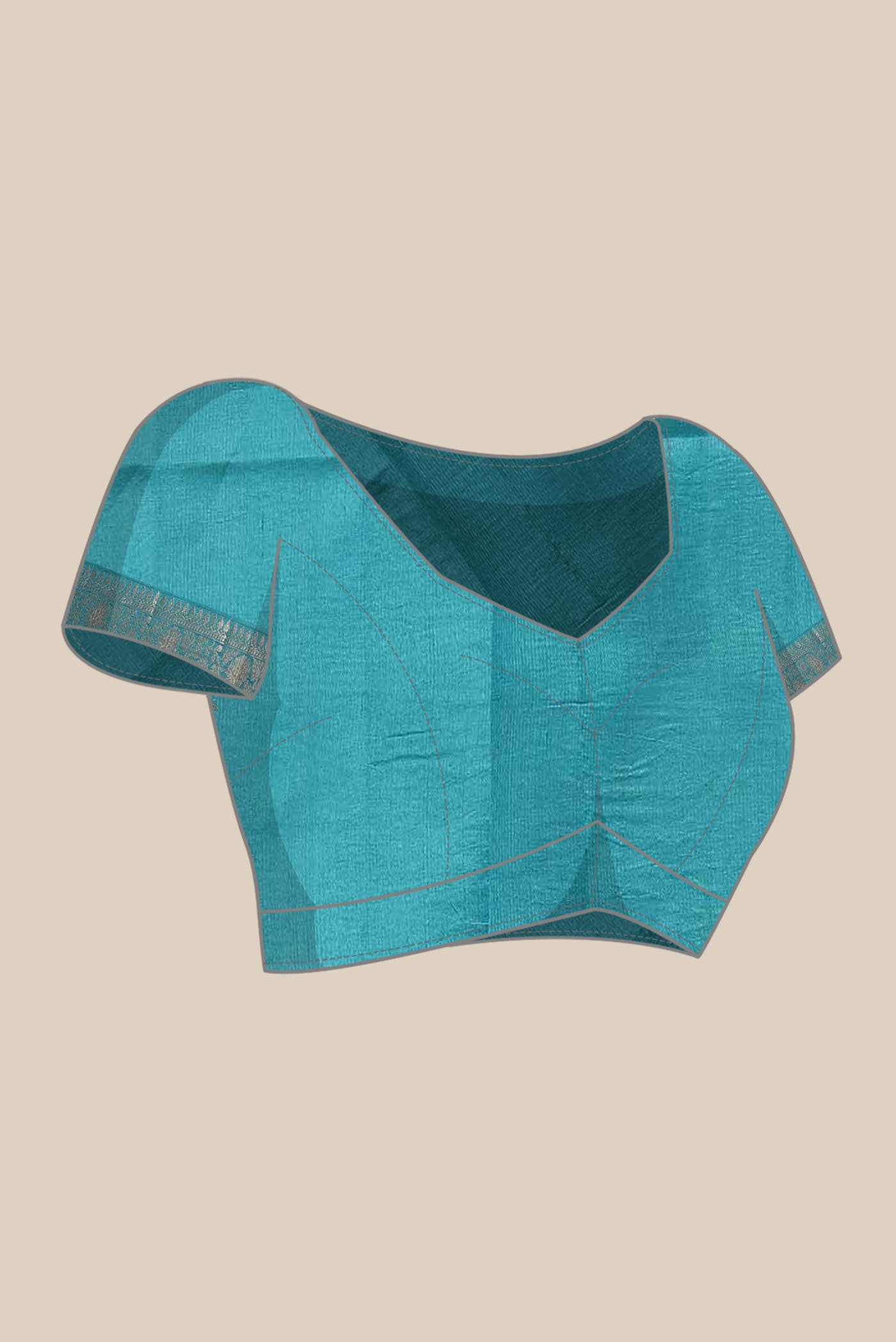 Blue Banarasi Raw Silk Saree