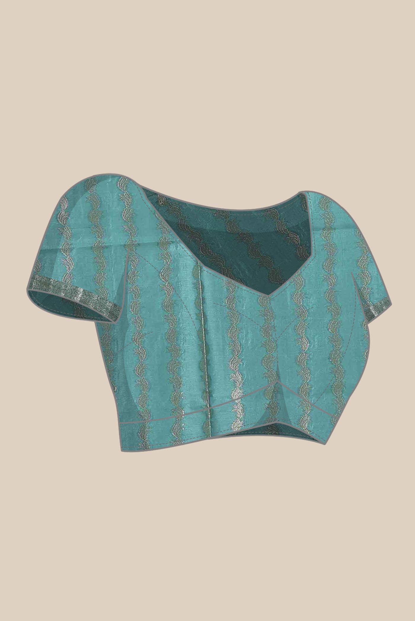 Green Banarasi Raw Silk Saree