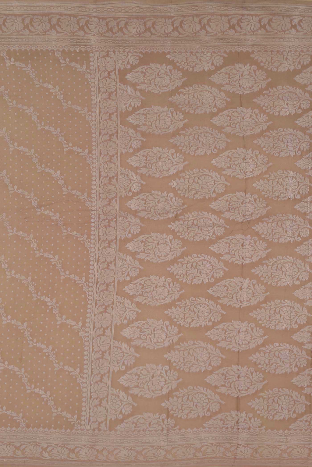 Beige Banarasi Georgette Saree