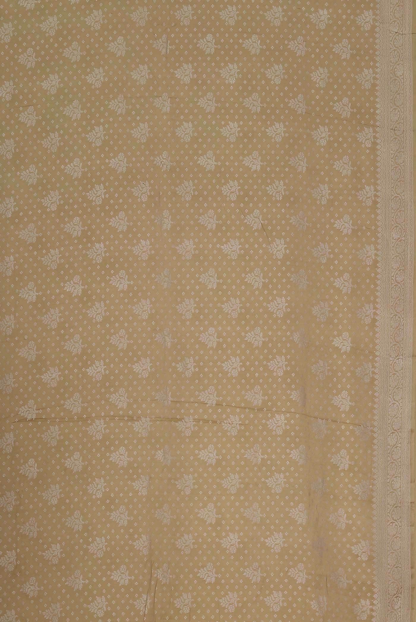 Beige Banarasi Georgette Saree