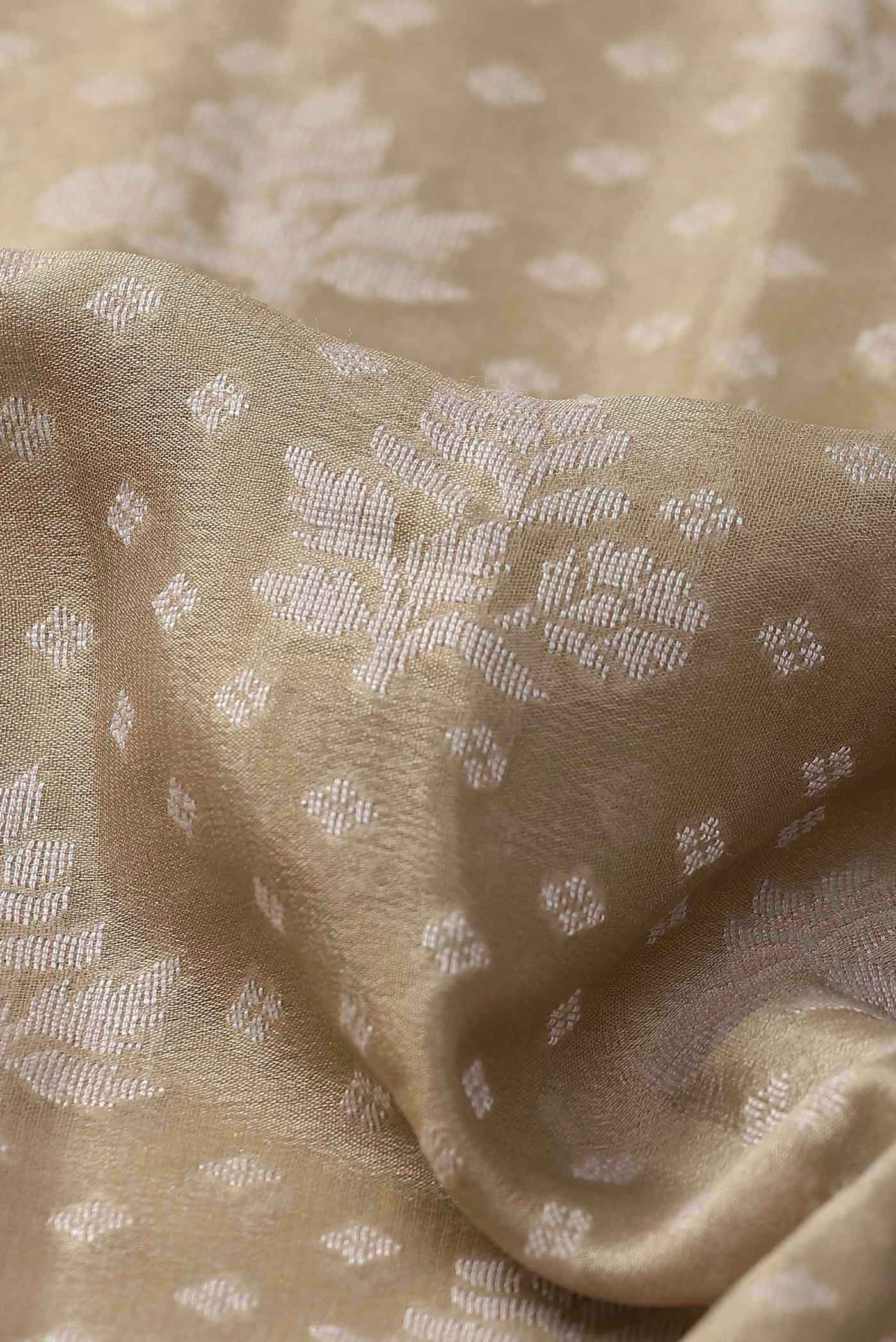 Beige Banarasi Georgette Saree