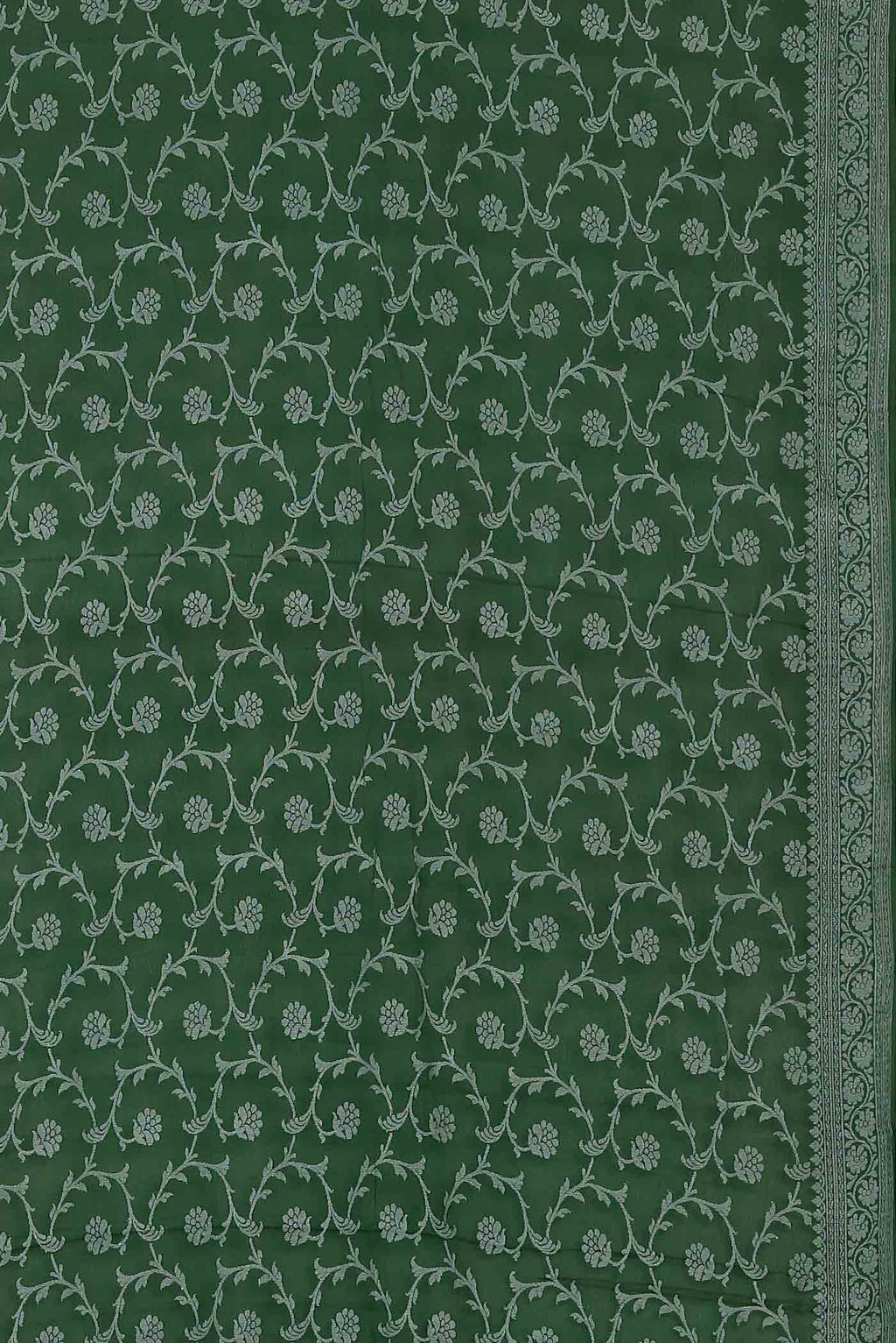 Green Banarasi Georgette Saree