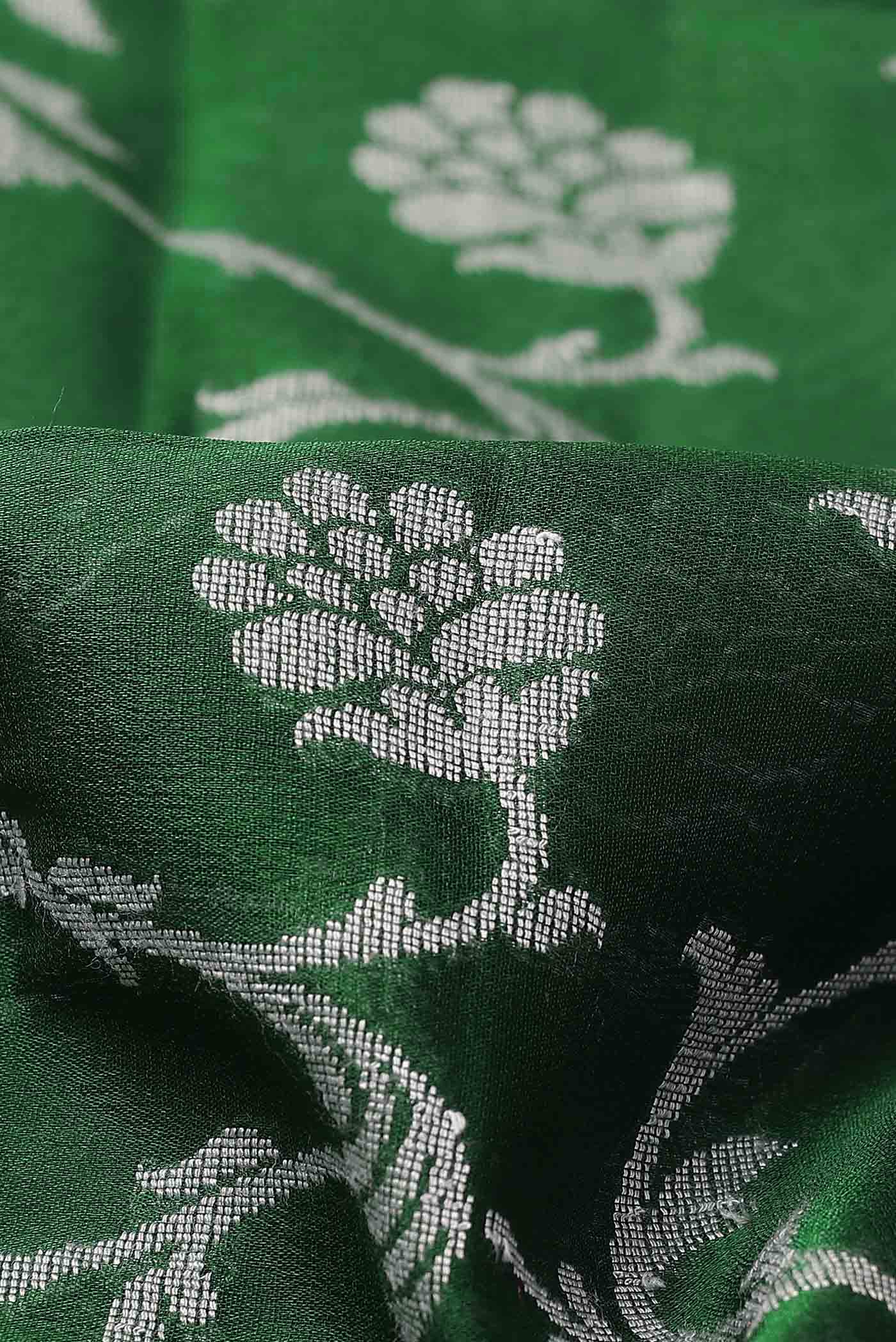 Green Banarasi Georgette Saree
