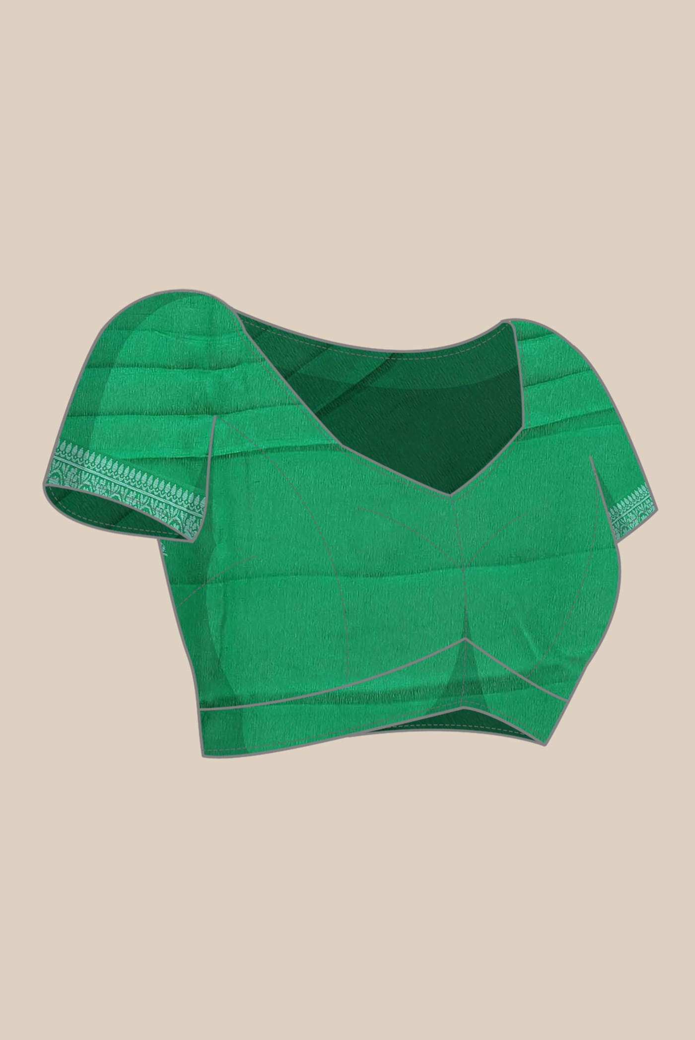 Green Banarasi Georgette Saree
