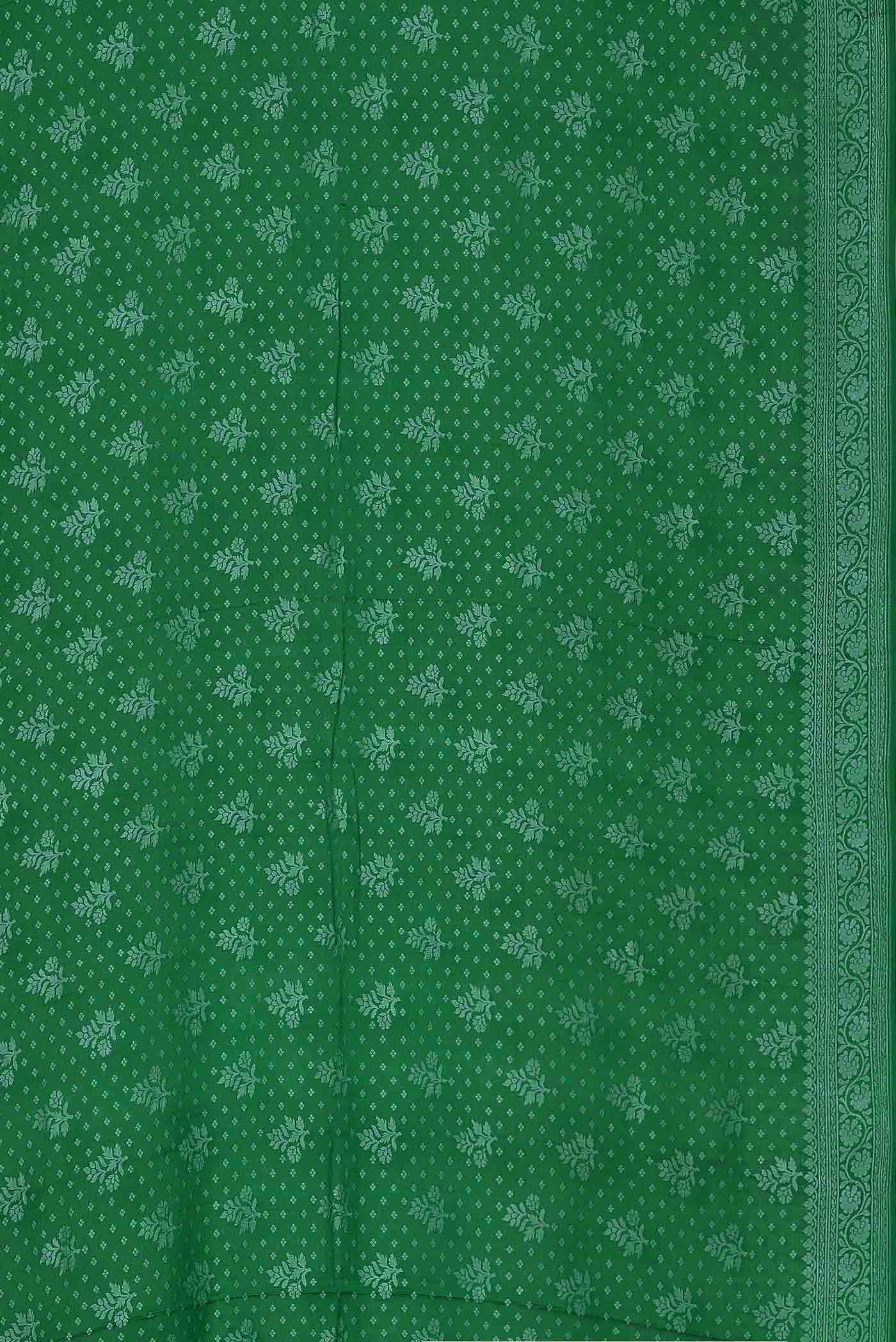 Green Banarasi Georgette Saree