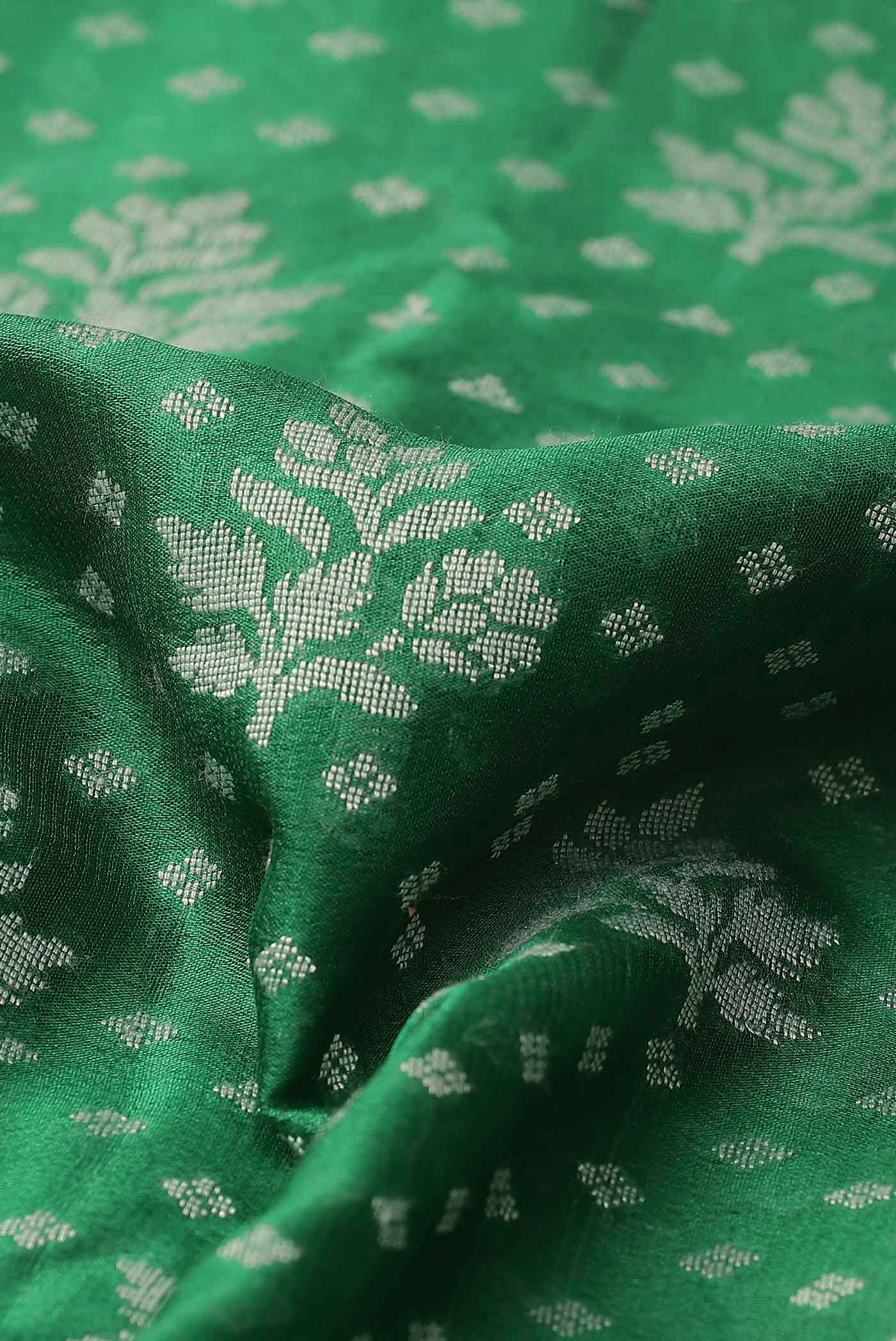 Green Banarasi Georgette Saree