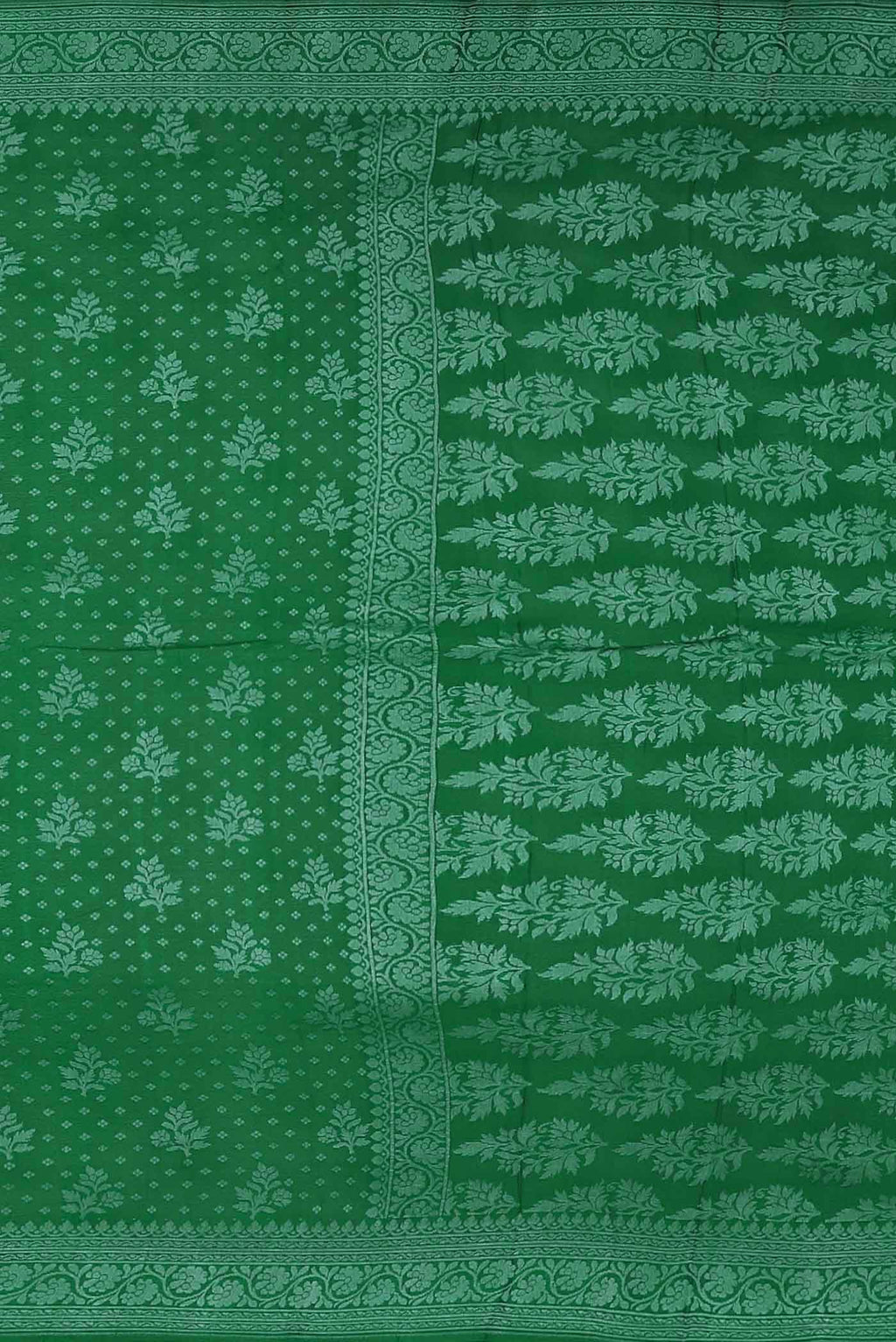 Green Banarasi Georgette Saree