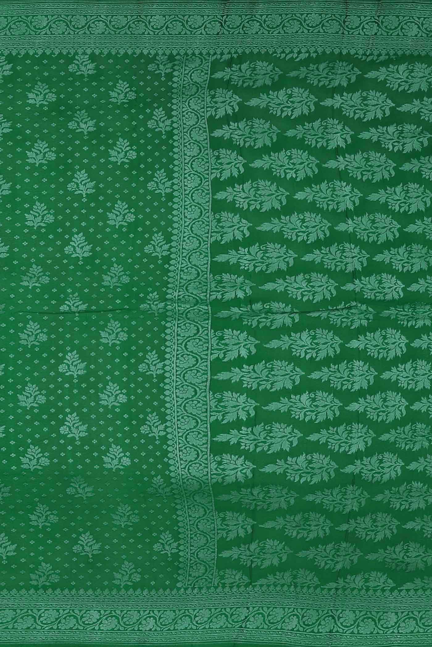 Green Banarasi Georgette Saree