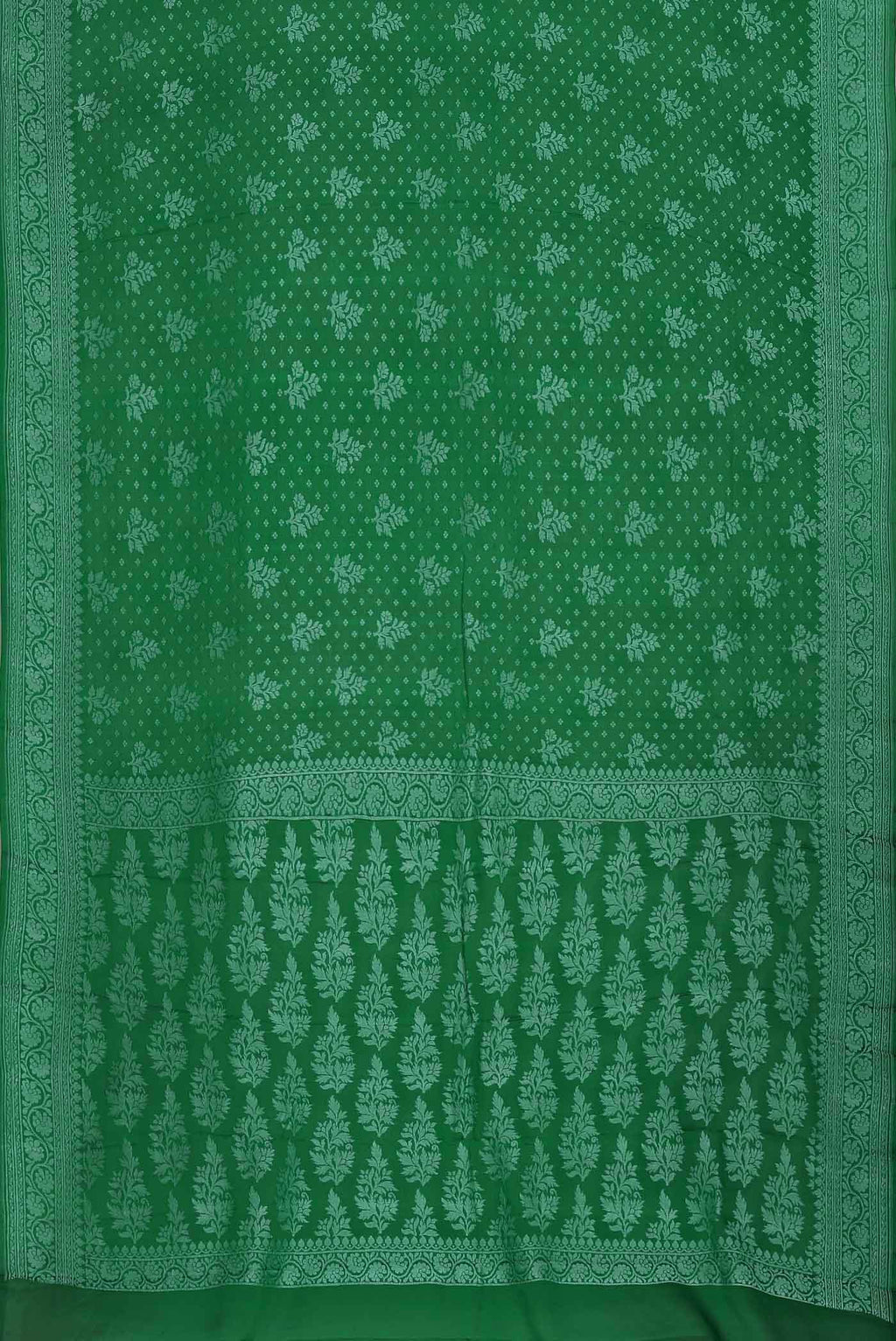 Green Banarasi Georgette Saree
