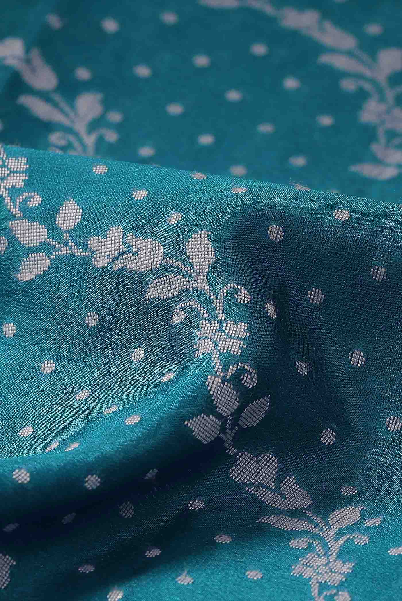 Blue Banarasi Georgette Saree