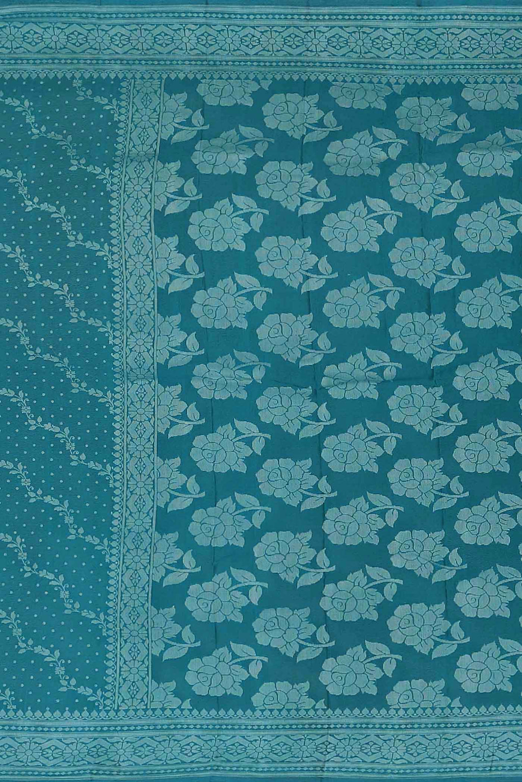 Blue Banarasi Georgette Saree