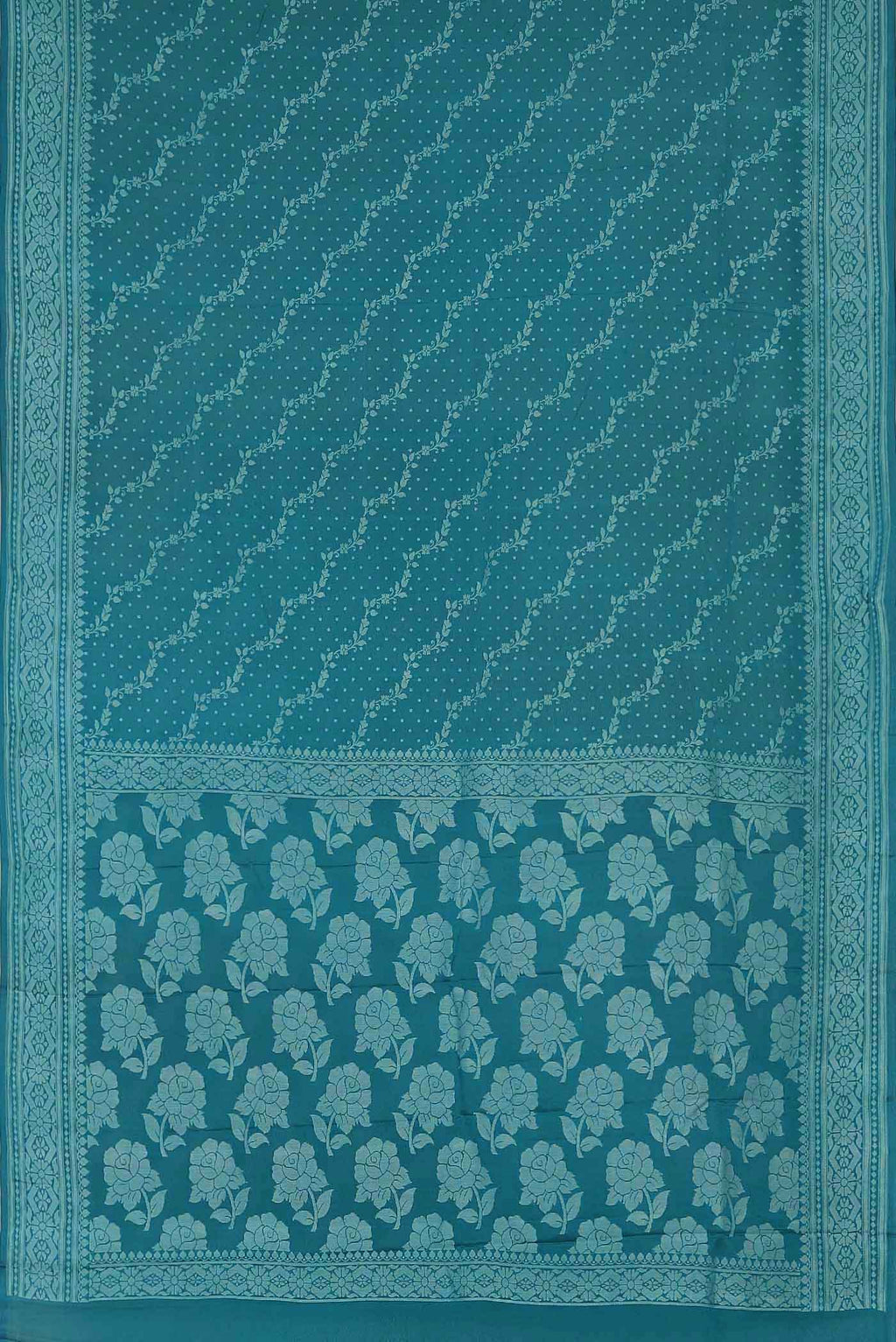 Blue Banarasi Georgette Saree