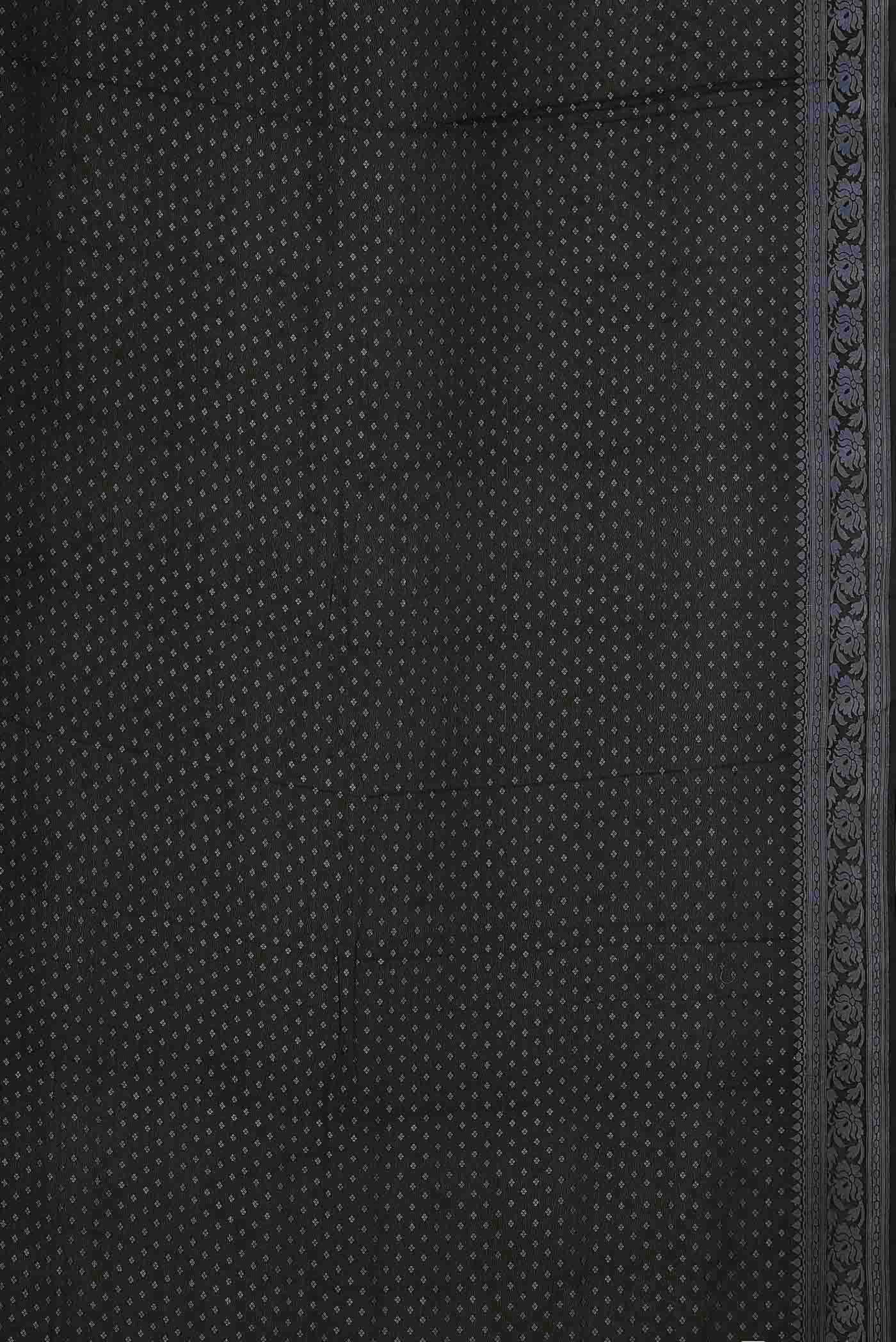 Black Banarasi Georgette Saree