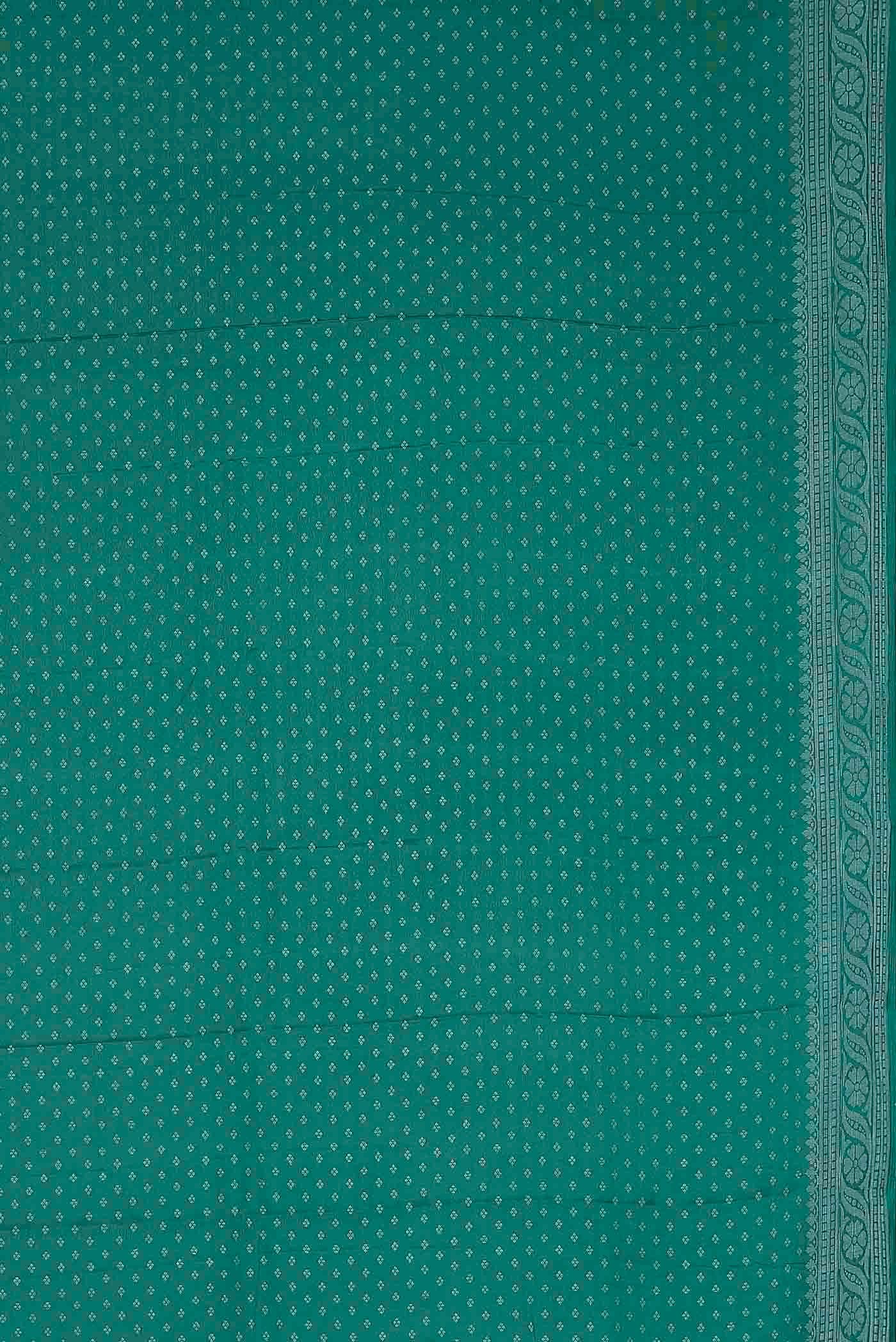 Green Banarasi Georgette Saree