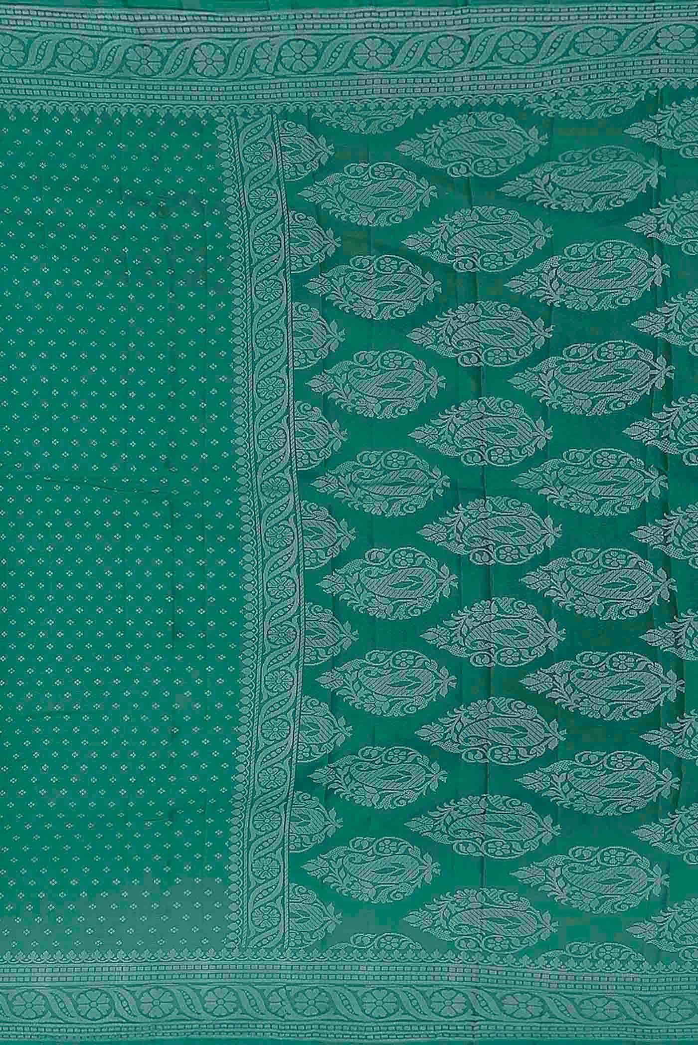 Green Banarasi Georgette Saree