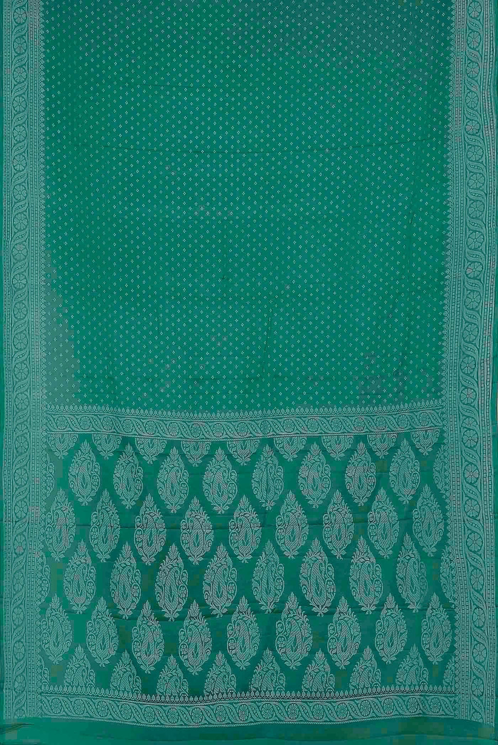 Green Banarasi Georgette Saree